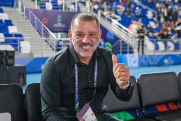 A conquista da Copa do Mundo de futsal em nome do Brasil seria a décima primeira taça conquistada por Marquinhos à frente da seleção  -  (crédito: Leto Ribas/CBF)