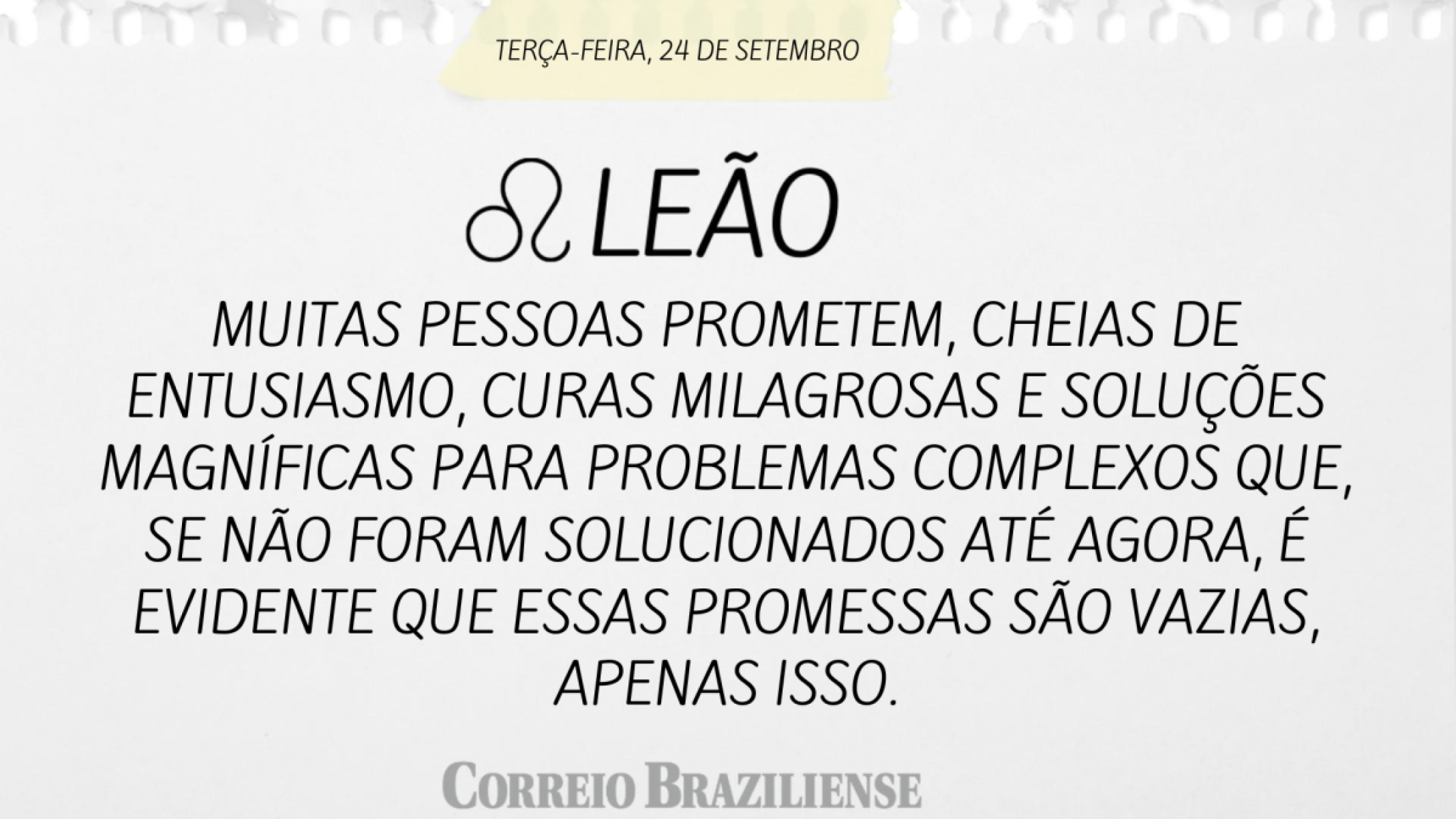 LEÃO  | 24 DE SETEMBRO DE 2024