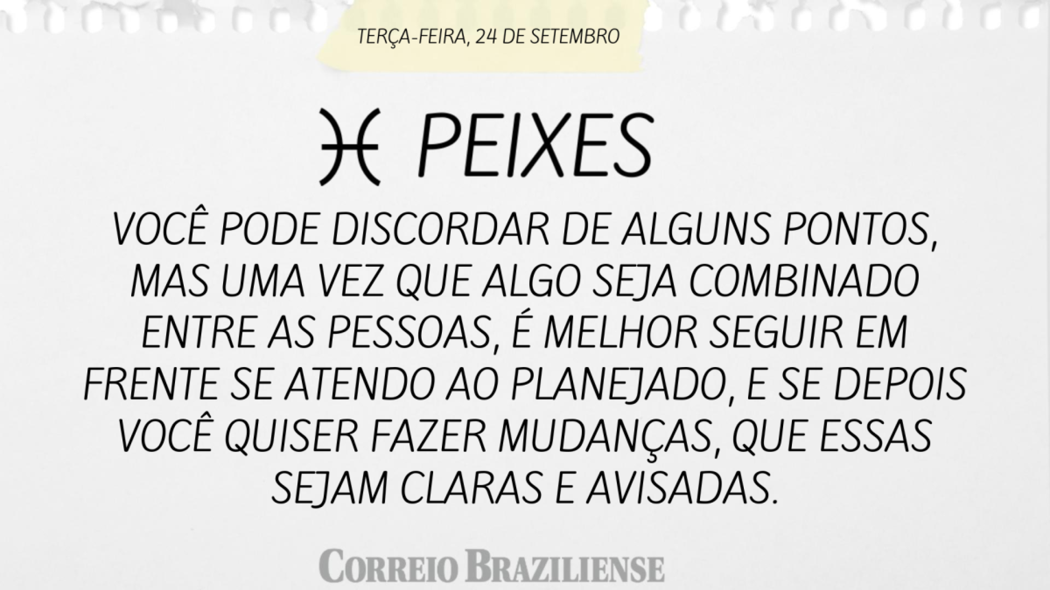 PEIXE | 24 DE SETEMBRO DE 2024