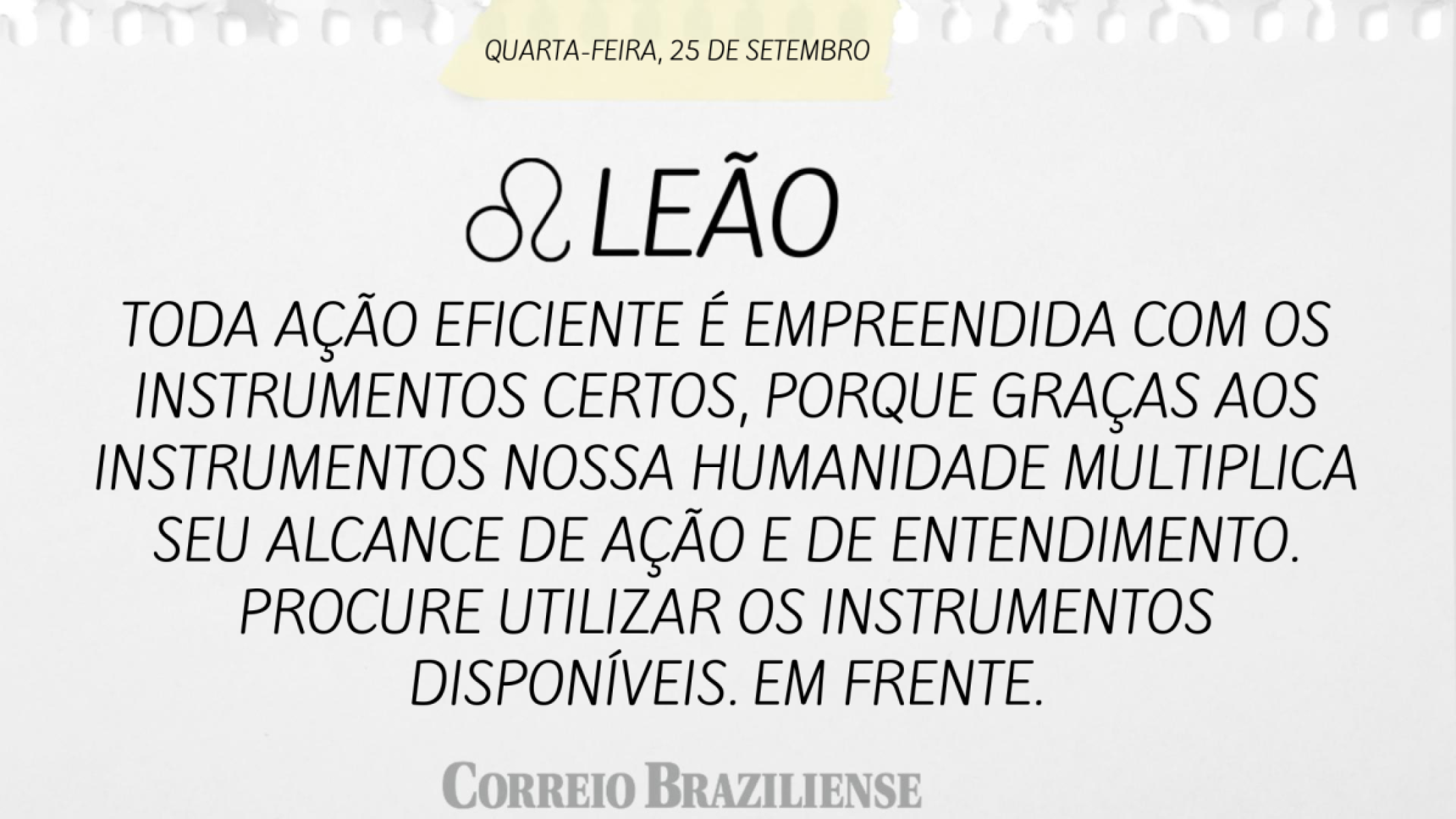 LEÃO | 25 DE SETEMBRO