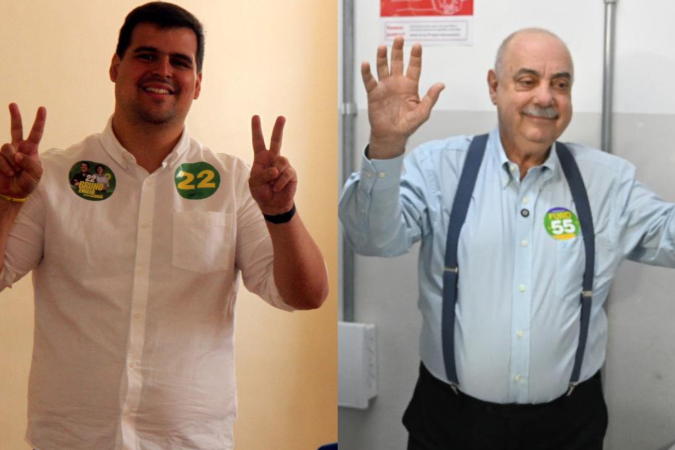 Engler e Fuad vão disputar o segundo turno das eleições para o comando da Prefeitura de Belo Horizonte -  (crédito: Jair Amaral e Leandro Couri/EM/D.A Press)