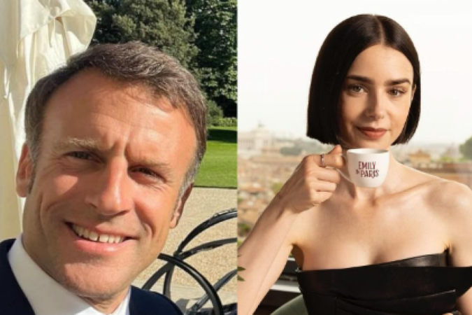 Emmanuel Macron implora para que Emily in Paris volta para França -  (crédito: Reprodução Instagram )