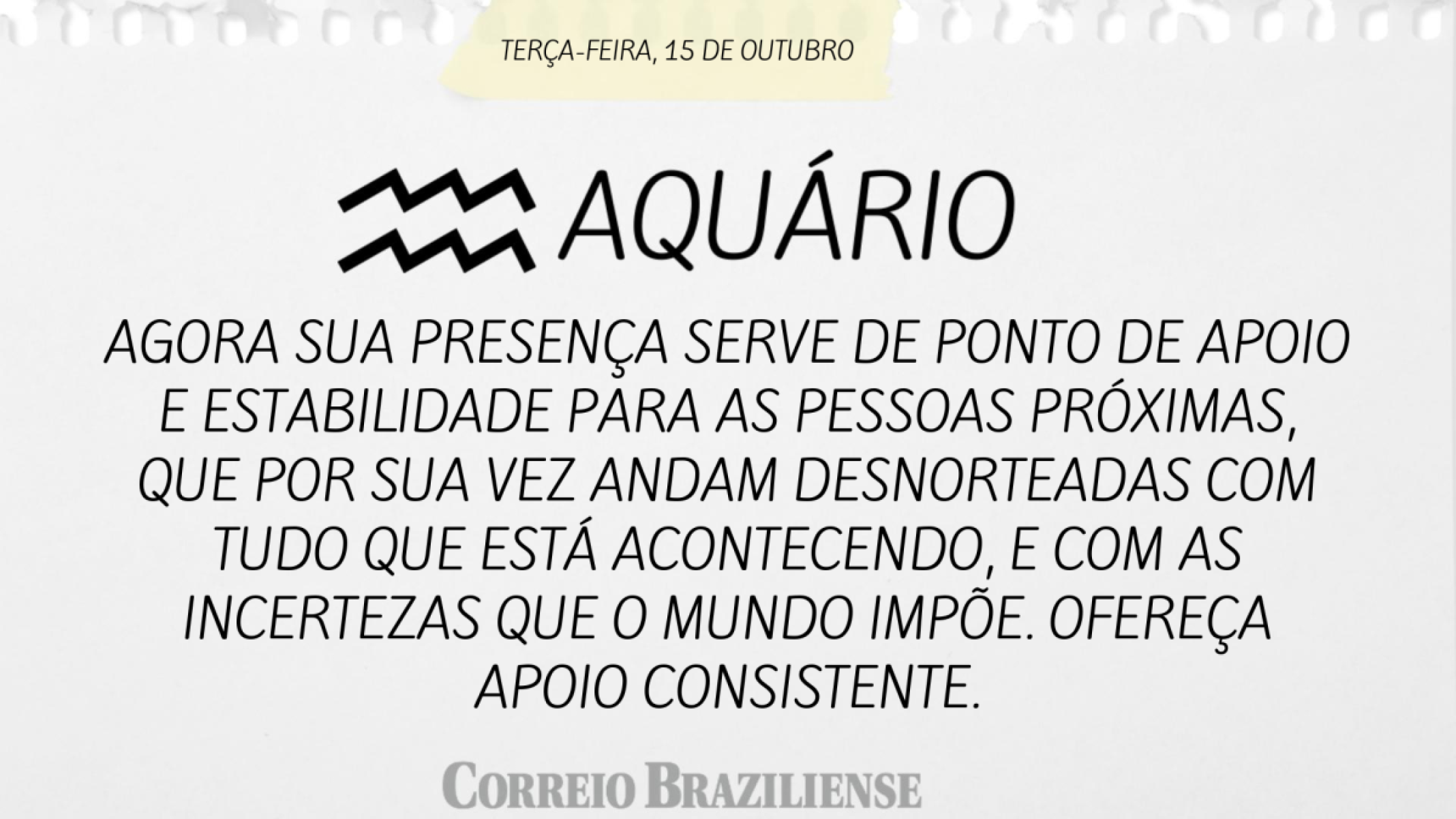 AQUÁRIO (nascimento entre 21/1 a 19/2) 