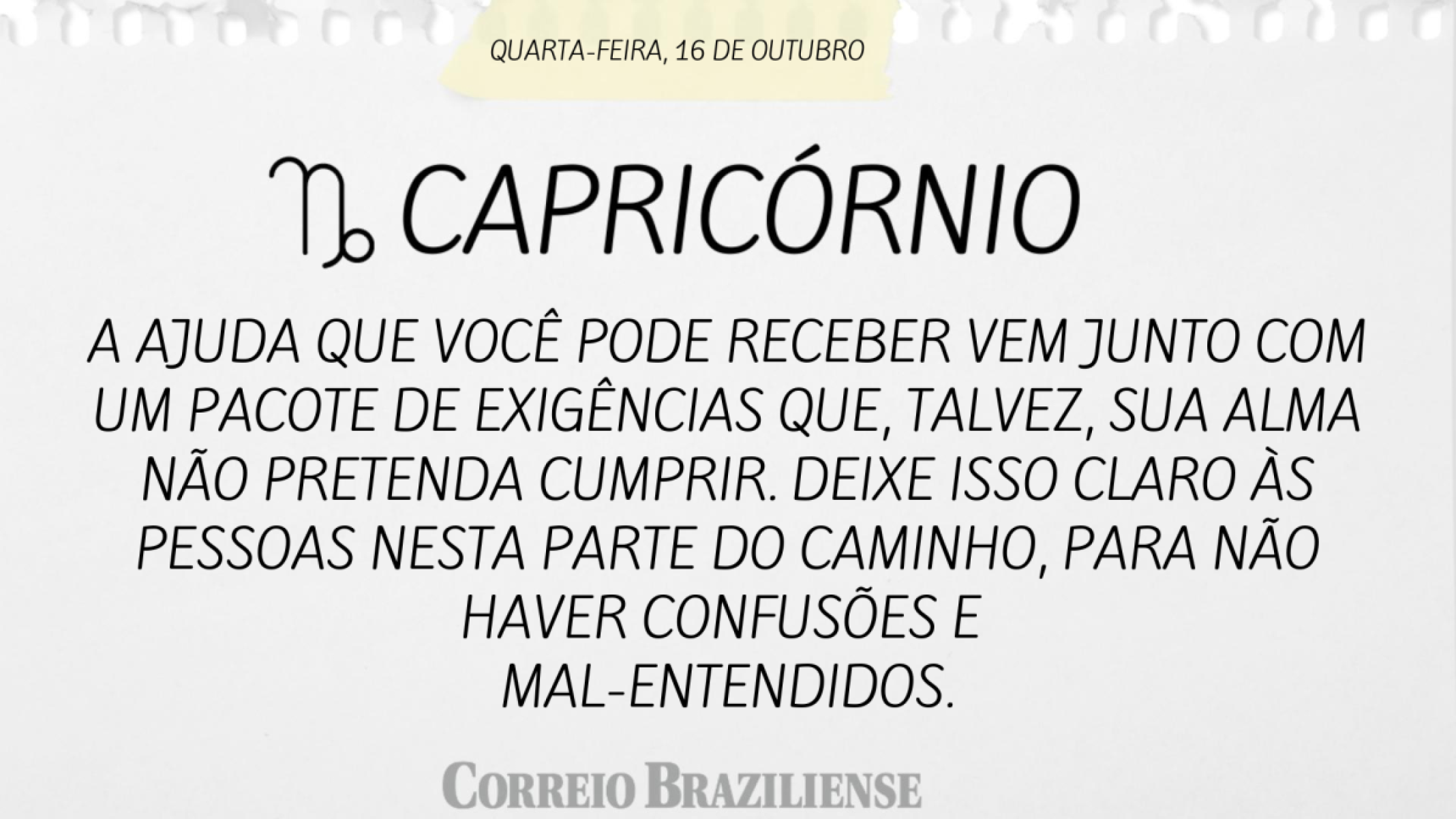 CAPRICÓRNIO (nascimento entre 22/12 a 20/1) 