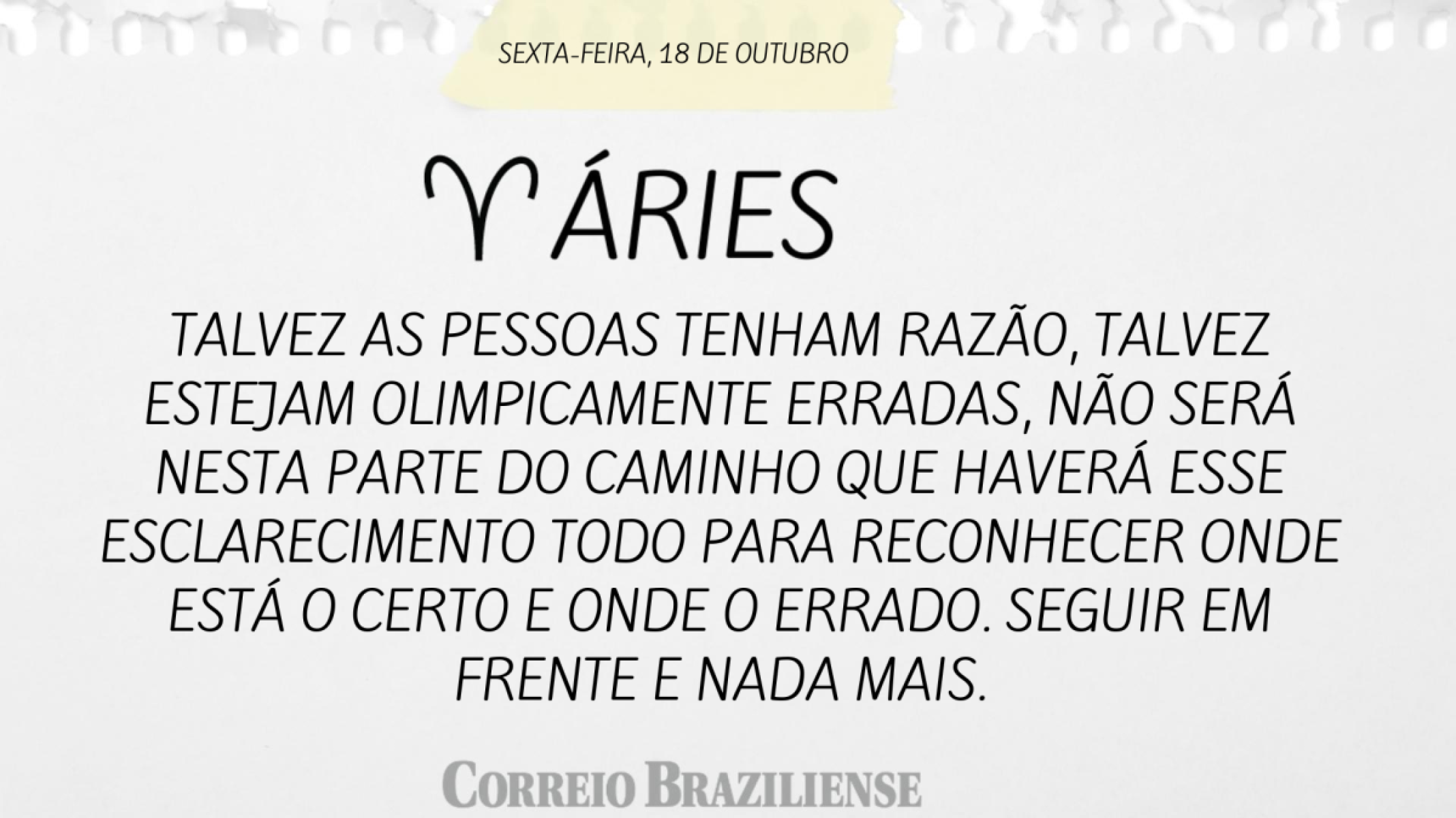 ARIES (nascimento entre 21/03 e 20/04) 