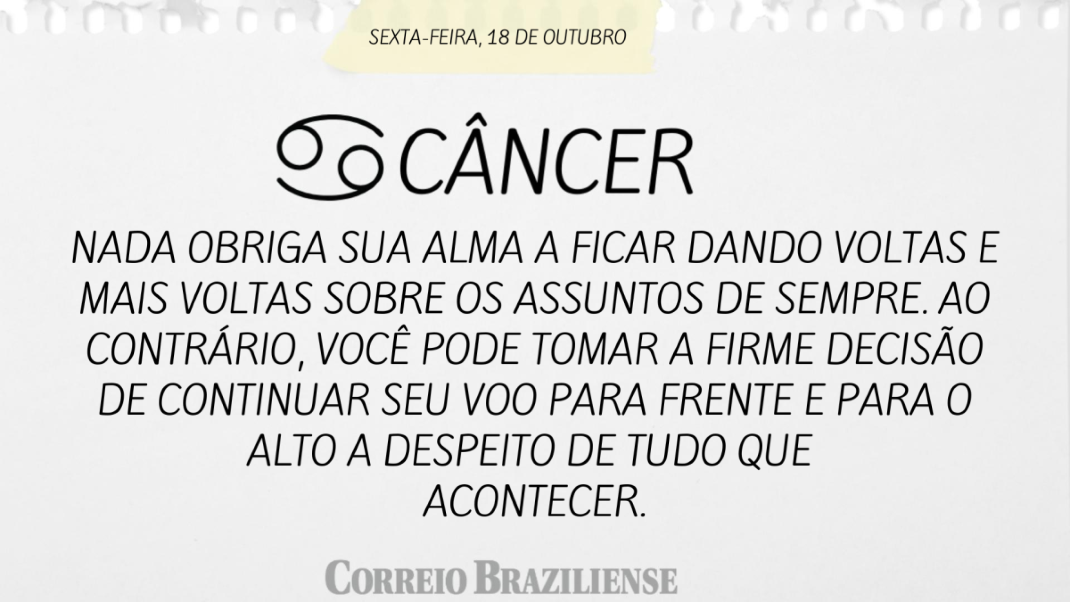 CÂNCER (nascimento entre 21/6 a 21/7) 