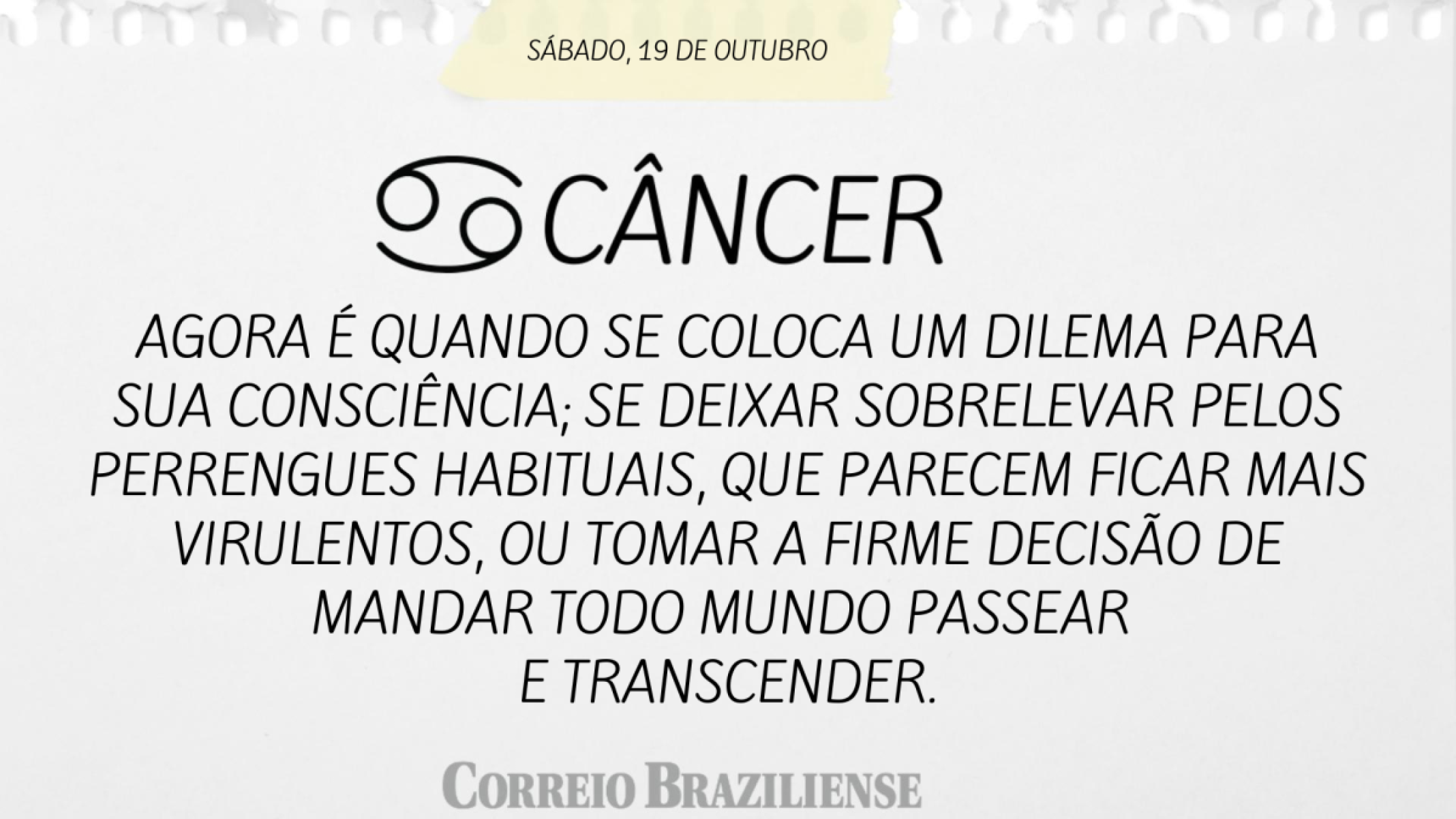 CÂNCER (nascimento entre 21/6 a 21/7) 