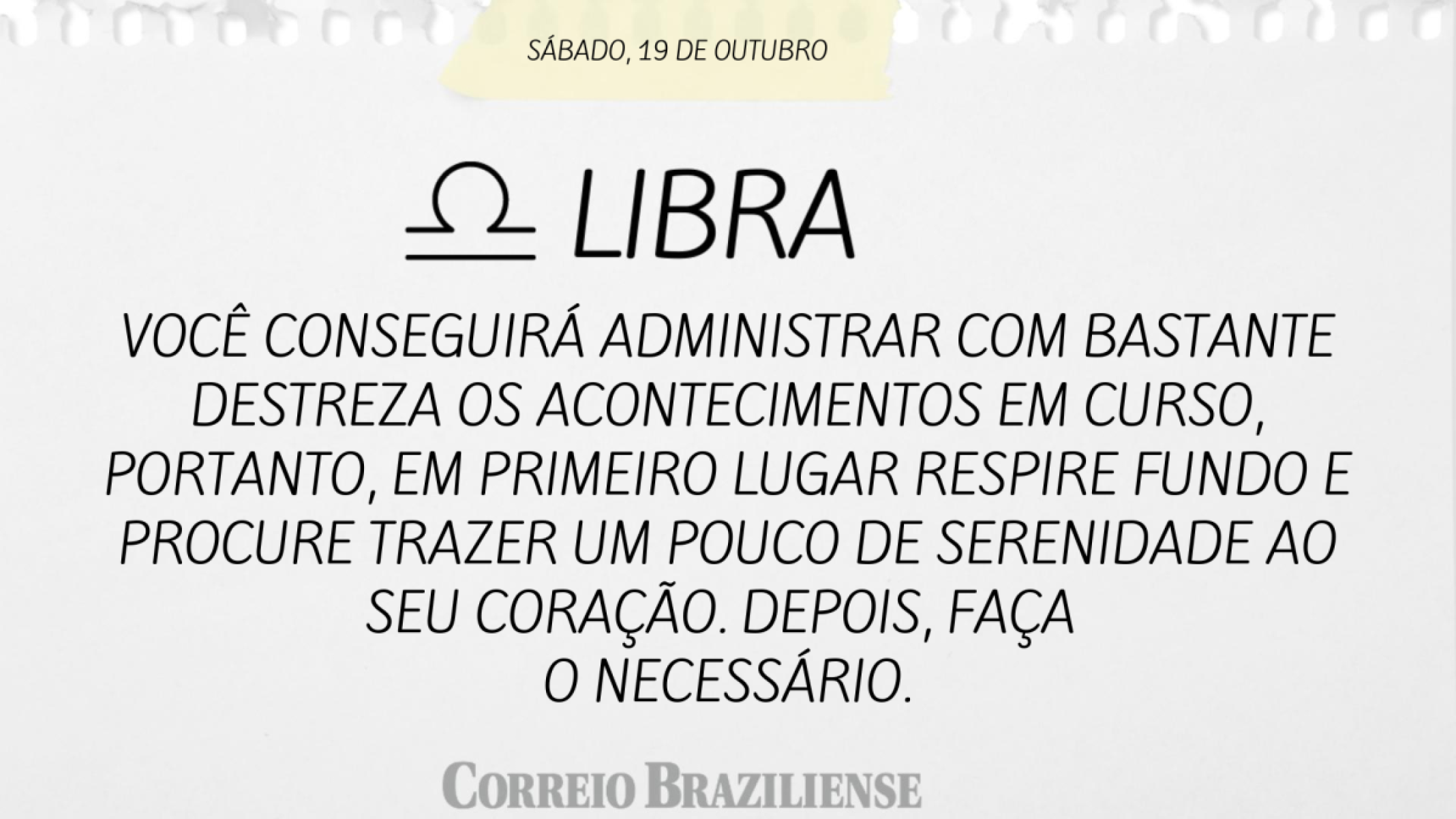 LIBRA (nascimento entre 23/9 a 22/10) 