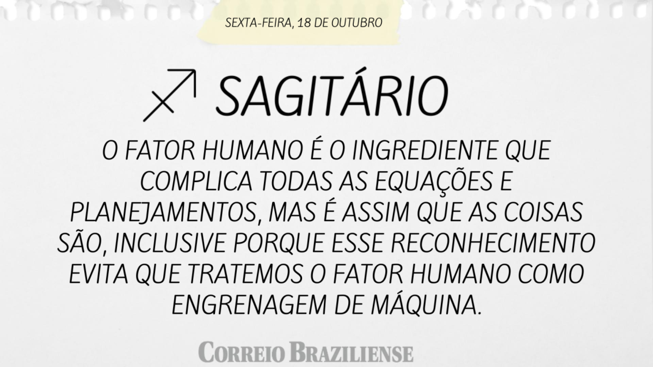 SAGITÁRIO (nascimento entre 22/11 a 21/12) 