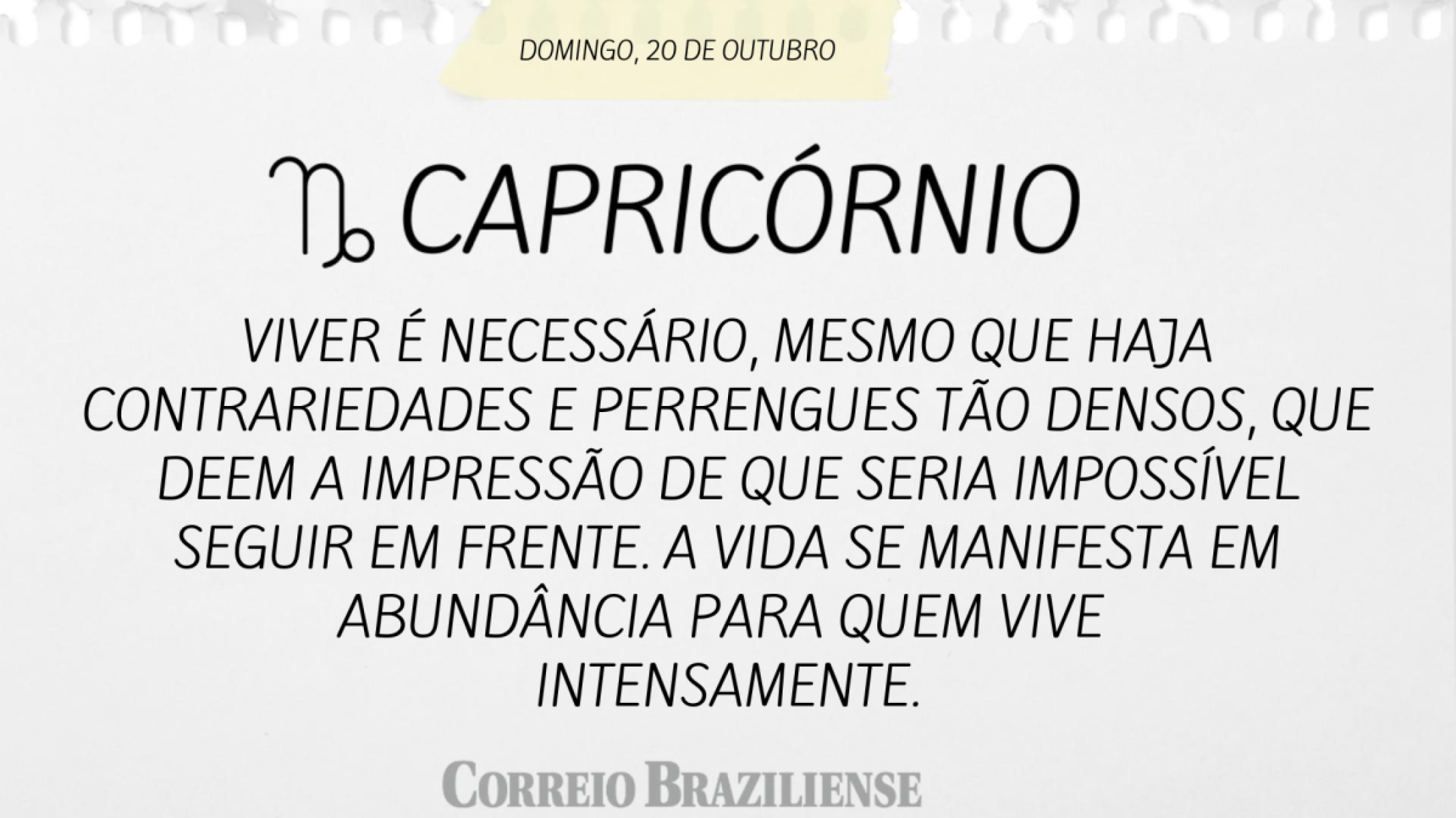 CAPRICÓRNIO (nascimento entre 22/12 a 20/1) 