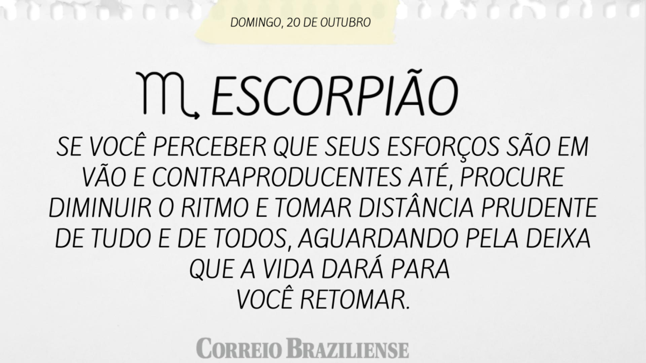 ESCORPIÃO (nascidos entre 23/10 e 21/11) 