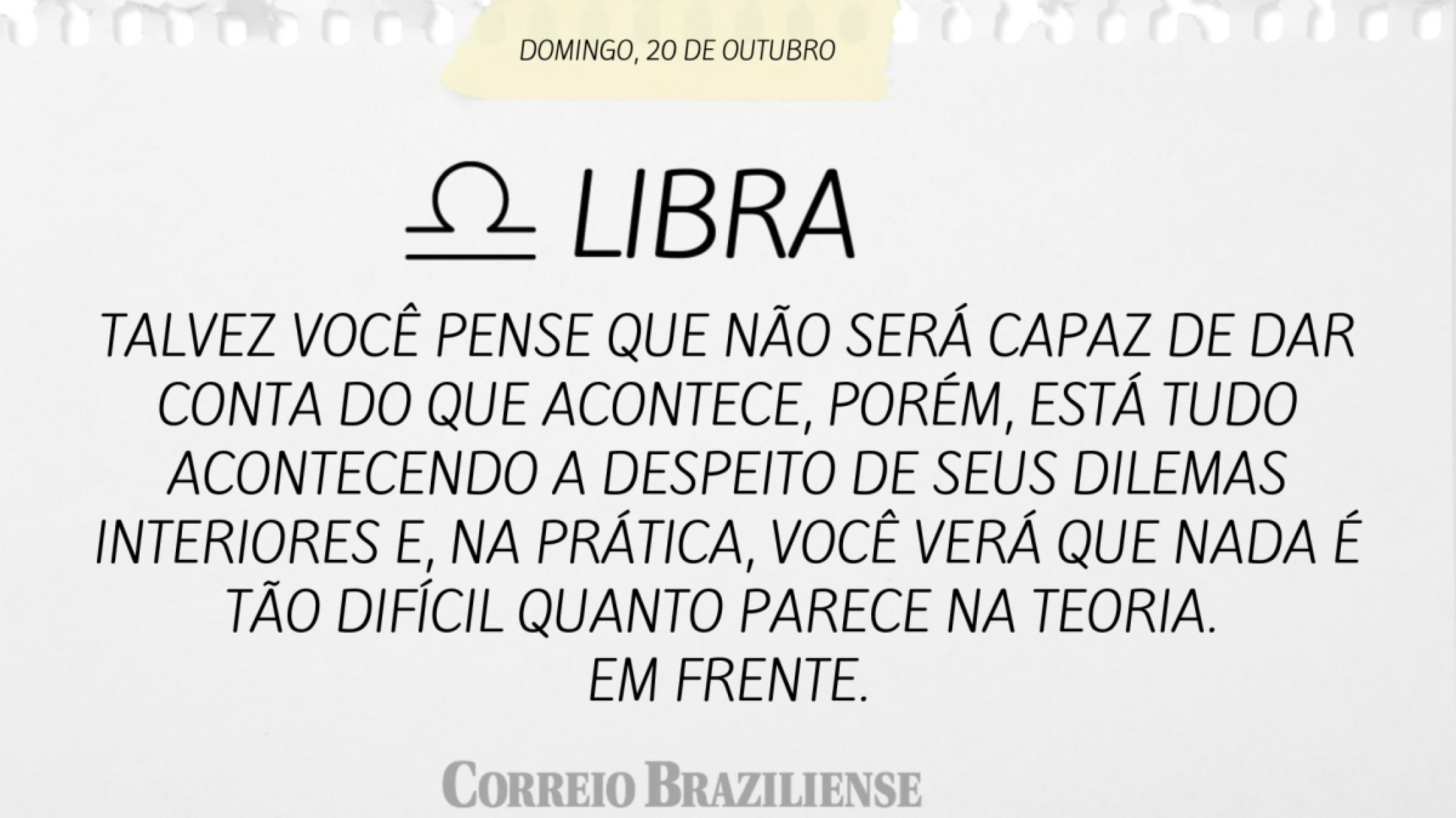 LIBRA (nascimento entre 23/9 a 22/10) 