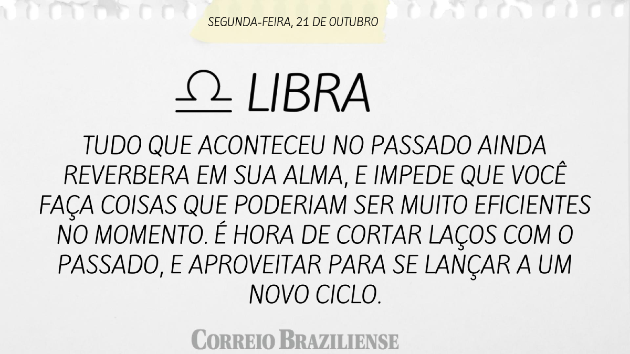 LIBRA (nascimento entre 23/9 a 22/10) 