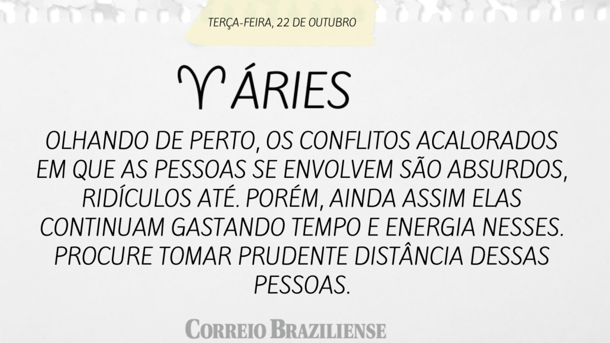 Áries | 22 de outubro