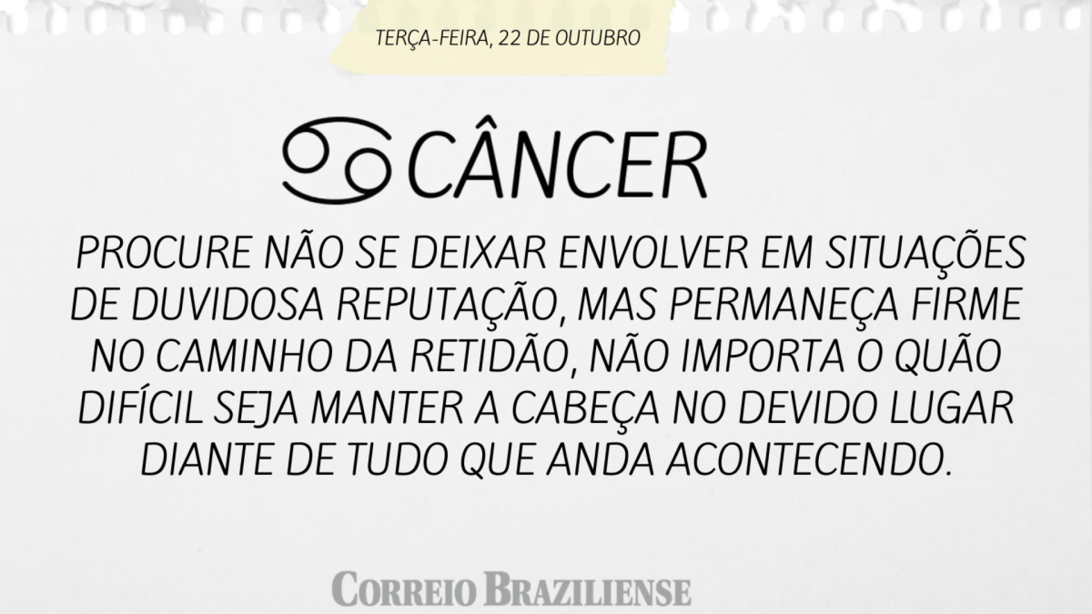 Câncer | 22 de outubro