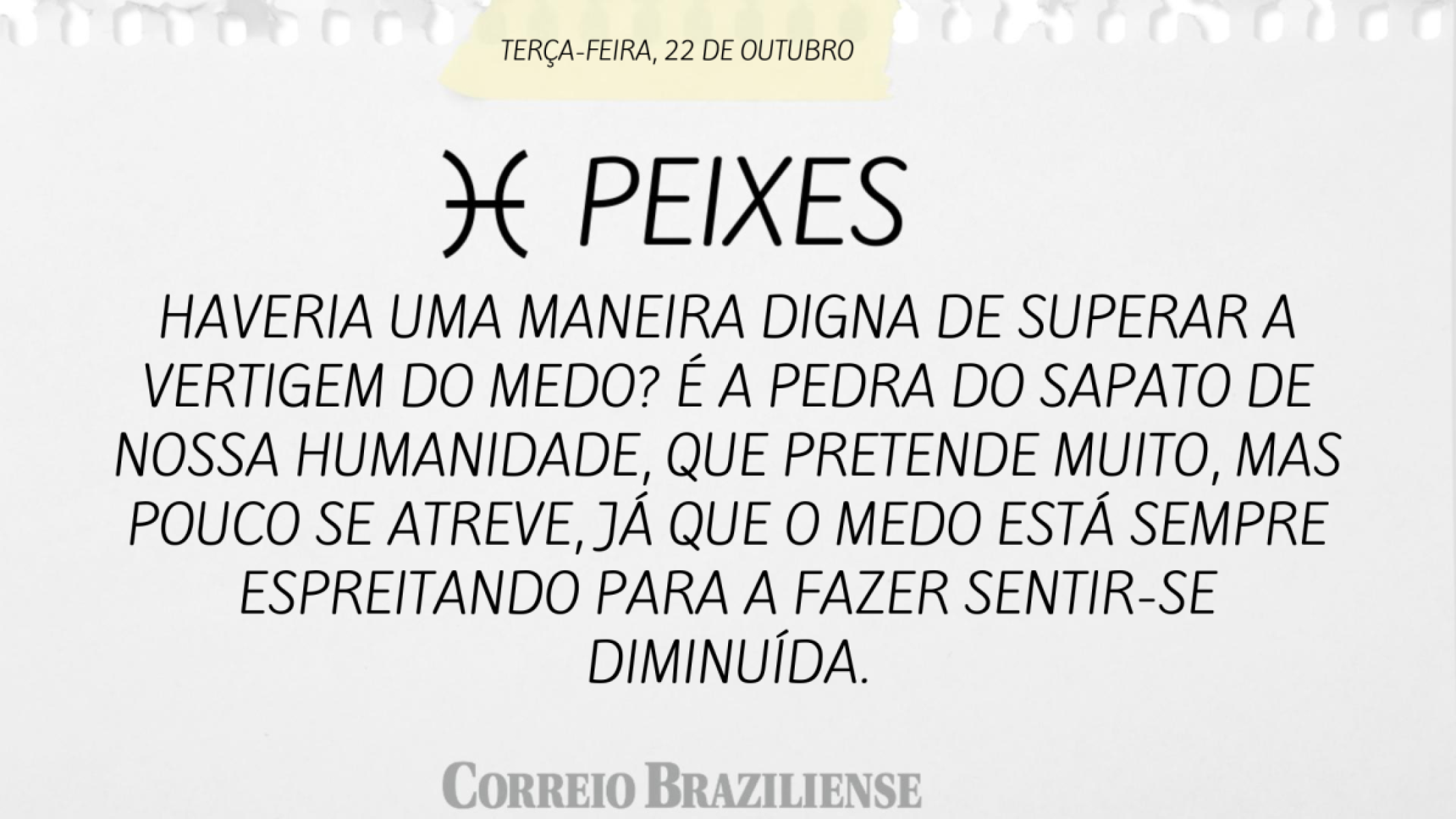 Peixes | 22 de outubro