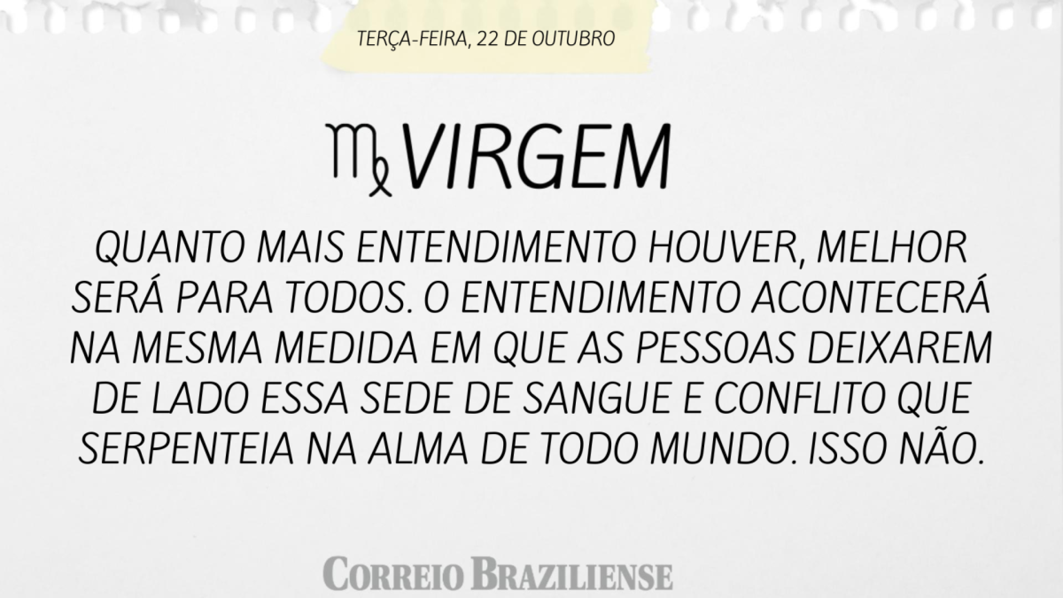 Virgem | 22 de outubro