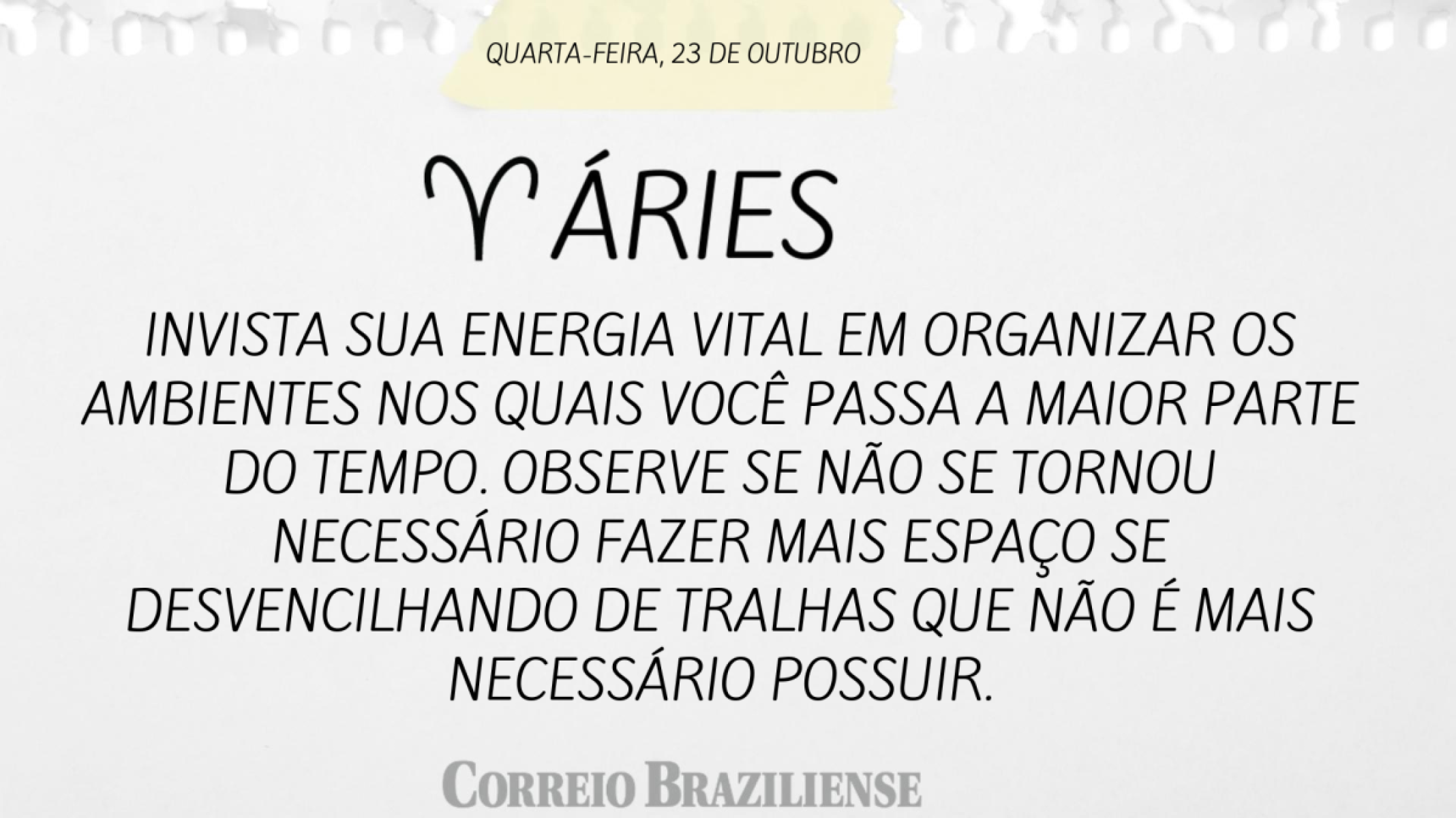 Áries | 23 de outubro