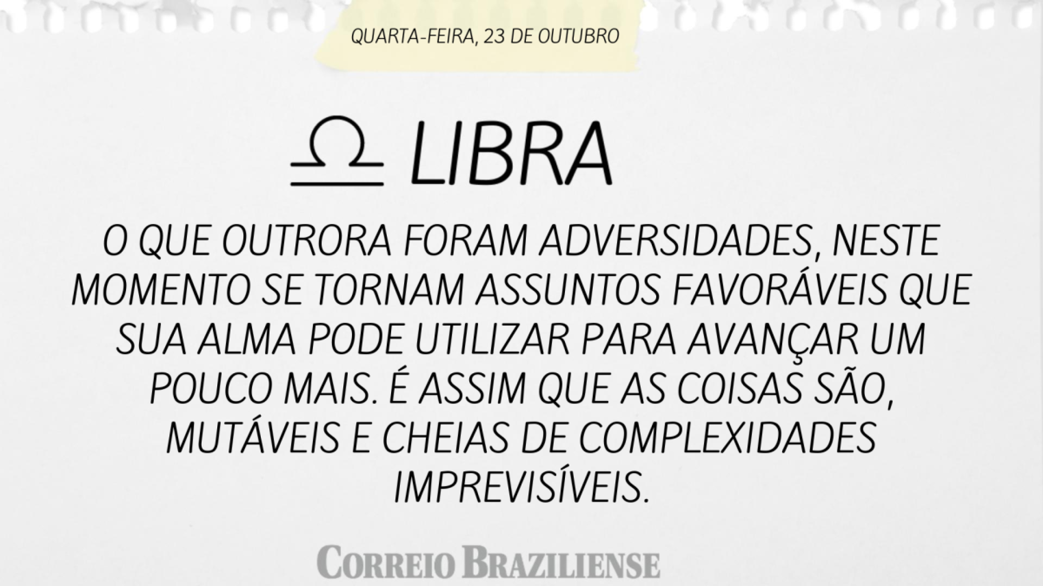 Libra | 23 de outubro