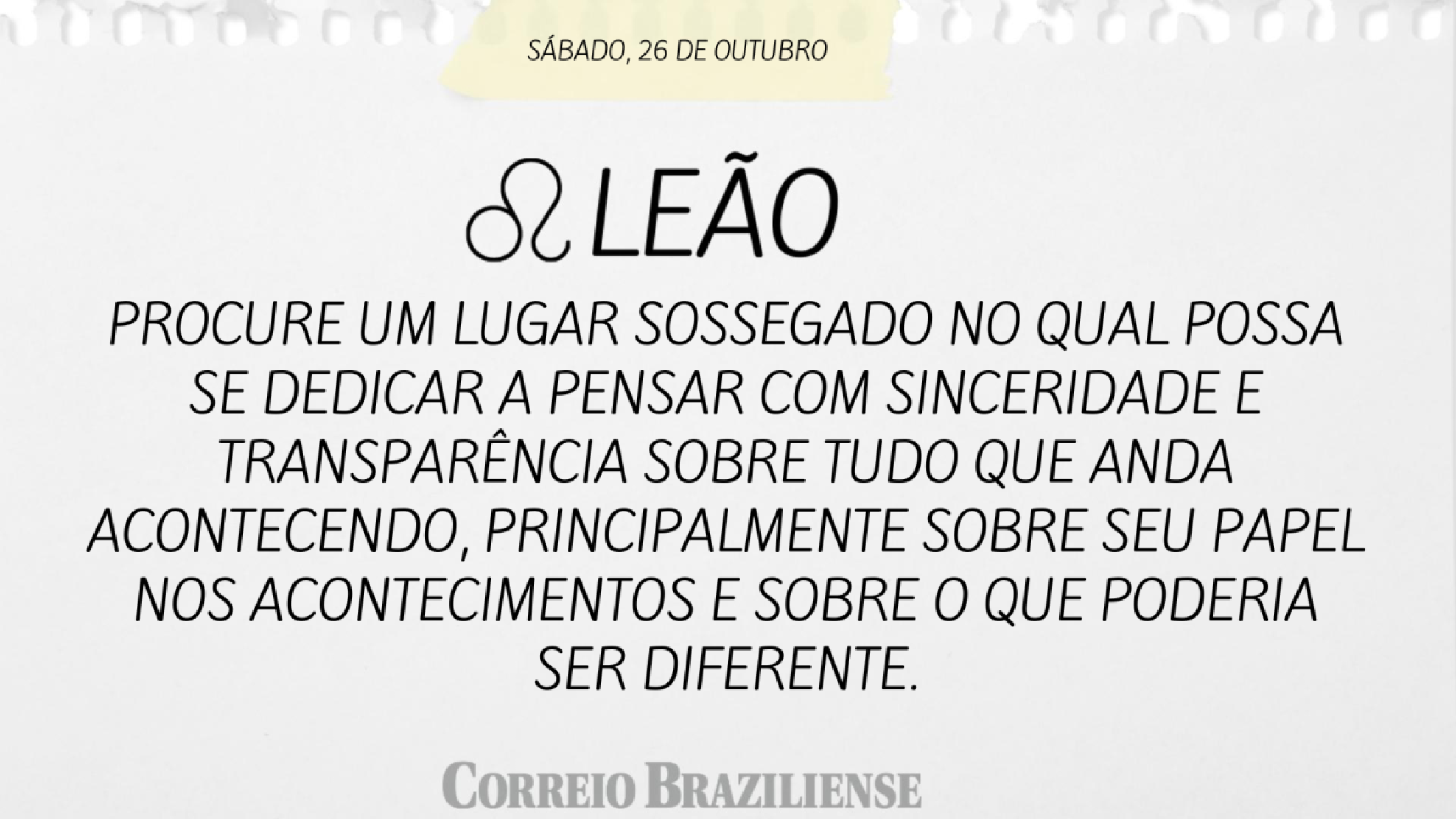 LEÃO  | 26 DE OUTUBRO