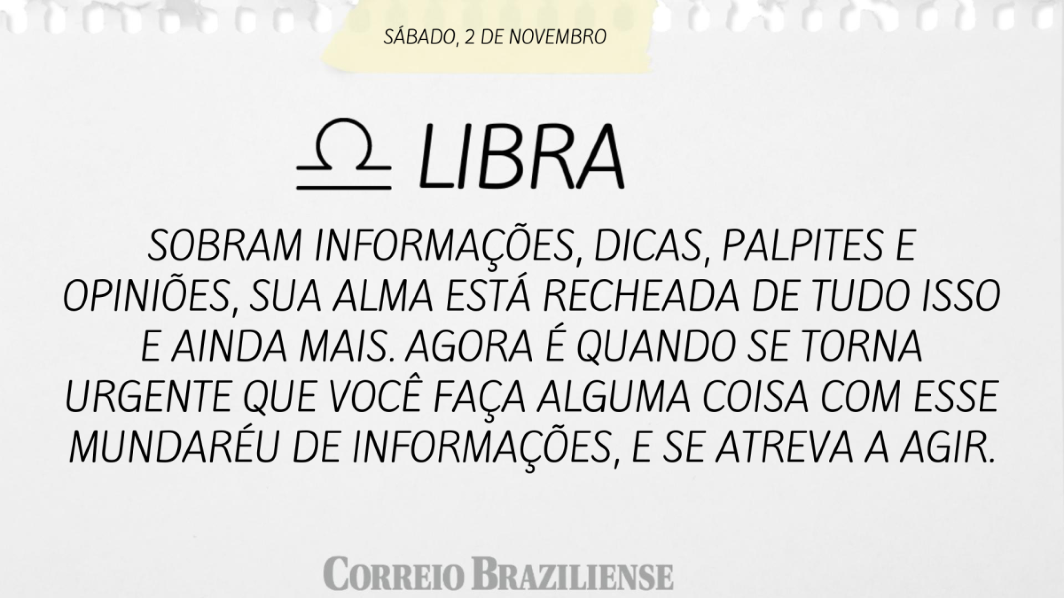 LIBRA | 2 DE NOVEMBRO