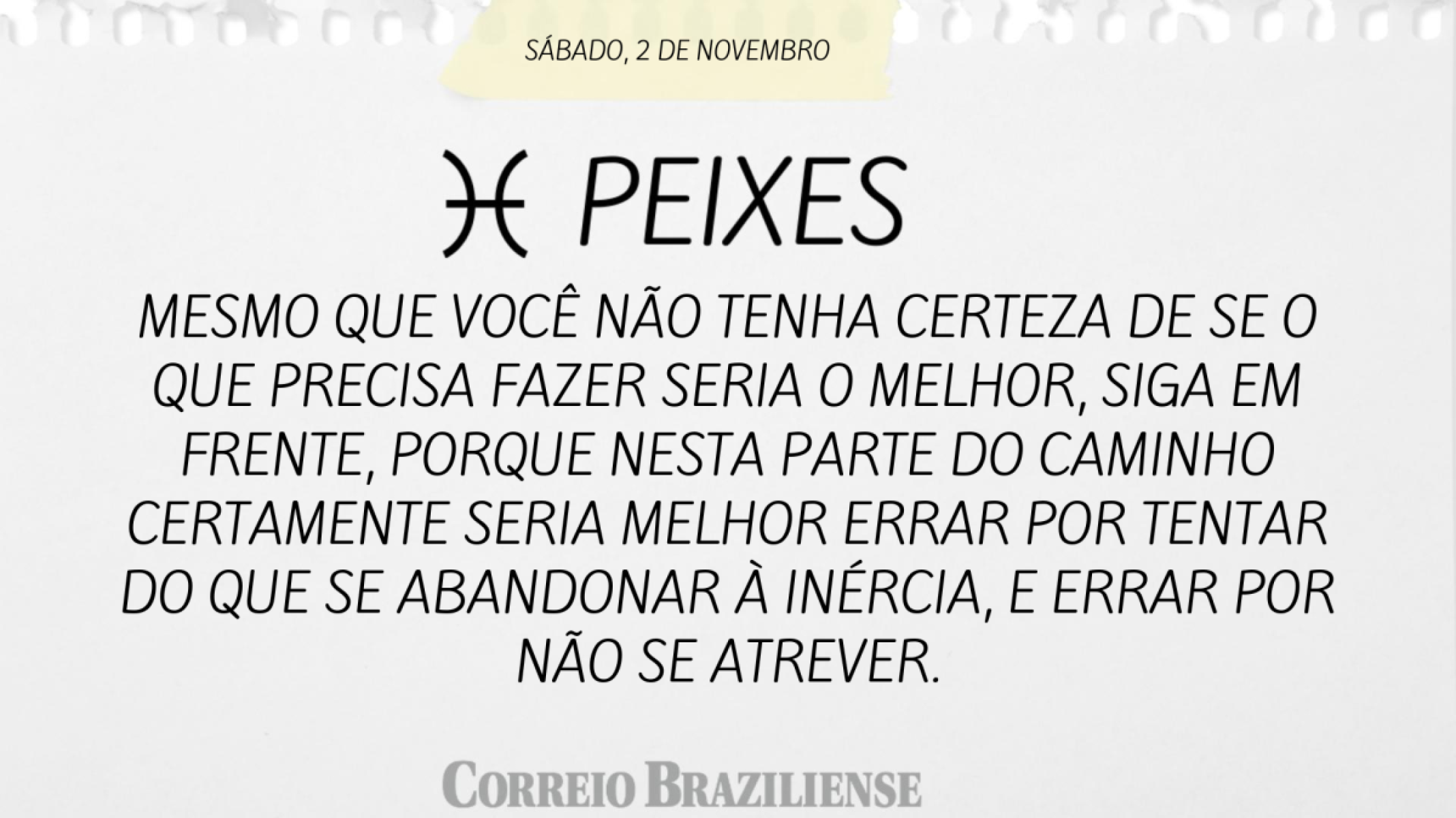 PEIXE | 2 DE NOVEMBRO