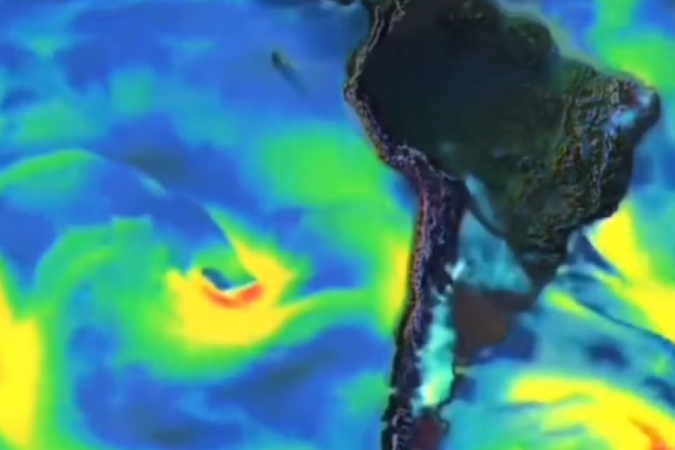 Nos pontos perto da Linha do Equador, a temperatura da água varia entre 20 e 22ºC — sendo considerada fria —, o que impede a formação dos furacões - (crédito: Reprodução/Tiktok @re6i634) Nos pontos perto da Linha do Equador, a temperatura da água varia entre 20 e 22ºC — sendo considerada fria —, o que impede a formação dos furacões - (crédito: Reprodução/Tiktok @re6i634)