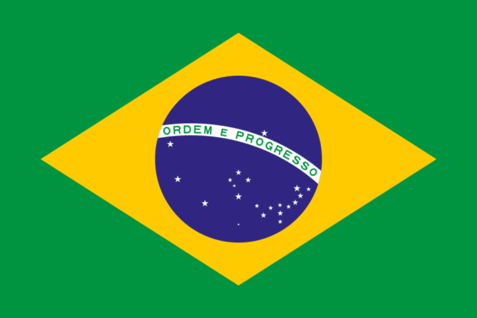 Bandeira atual, implementada pela Lei n. 8.421 de 11 de maio de 1992