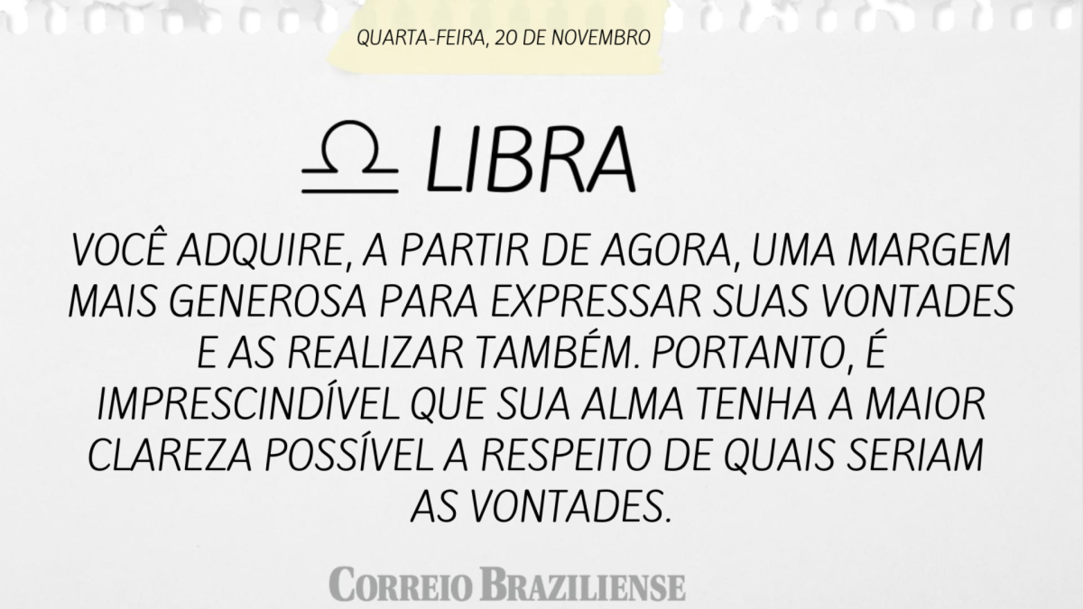 LIBRA (nascimento entre 23/9 a 22/10) 