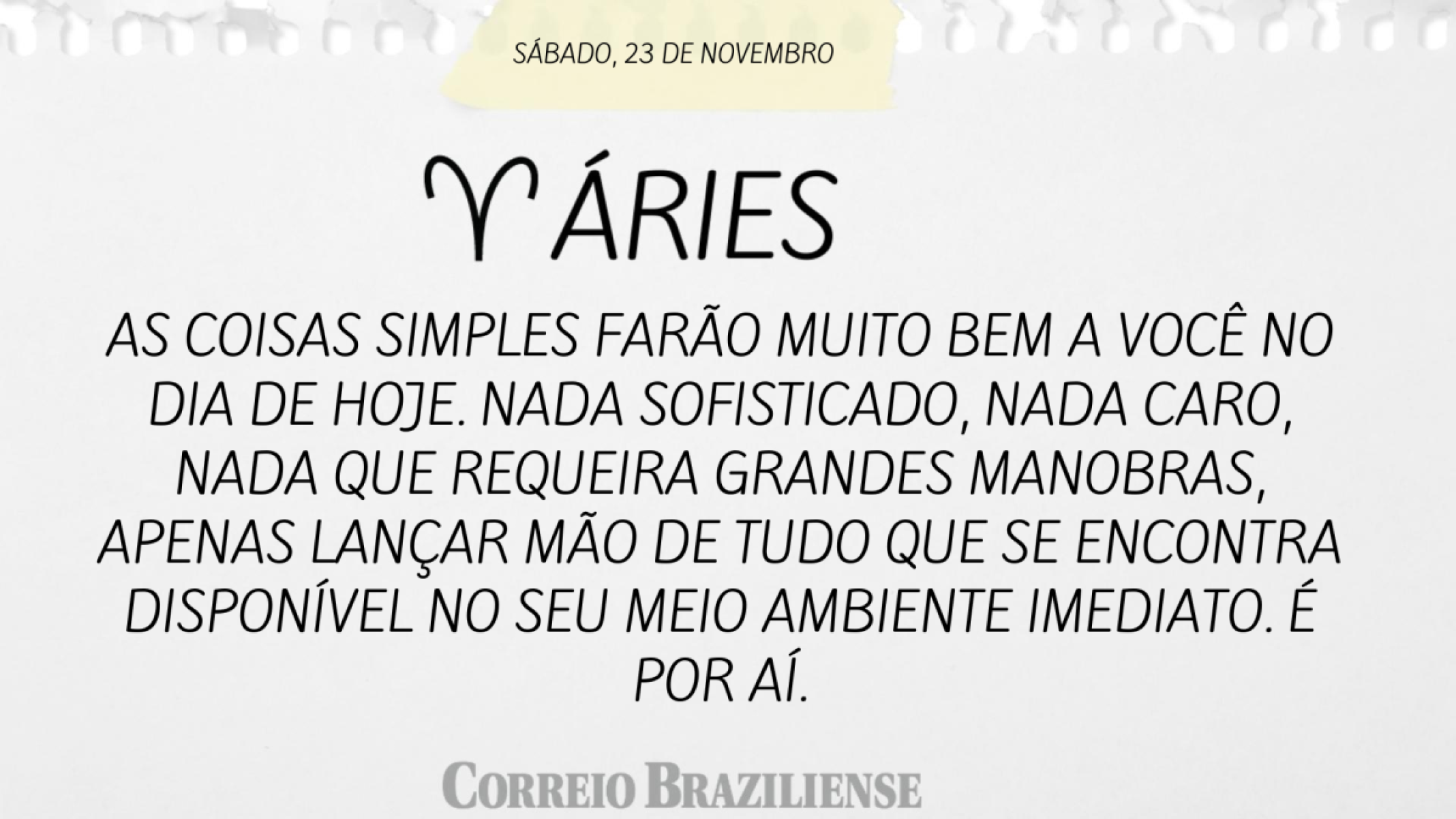 ARIES (nascimento entre 21/03 e 20/04) 