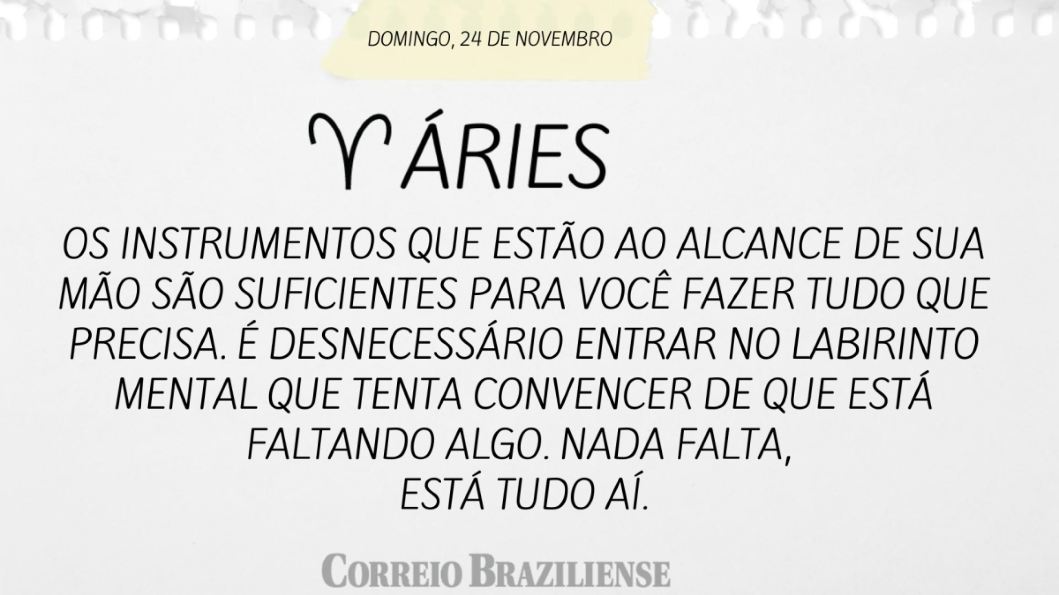 ARIES (nascimento entre 21/03 e 20/04) 