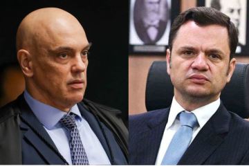 Moraes flexibiliza cautela para Anderson Torres cuidar da mãe com câncer
 -  (crédito: Créditos: Gustavo Moreno/STF | Divulgação/MJSP)