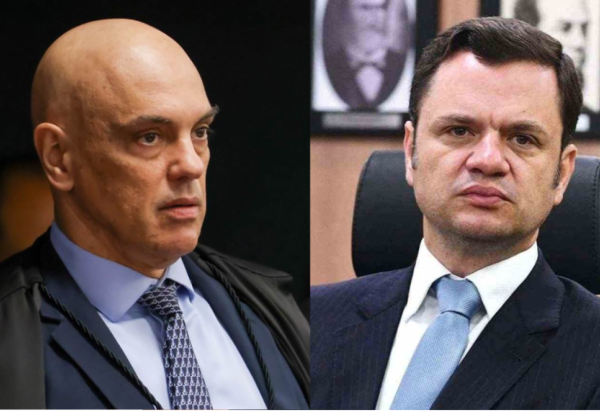 Moraes flexibiliza cautela para Anderson Torres cuidar da mãe com câncer
 -  (crédito: Créditos: Gustavo Moreno/STF | Divulgação/MJSP)