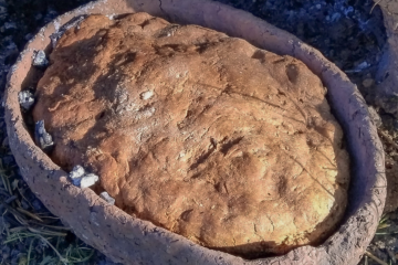 A inspeção das alterações de uso da superfície das bandejas levou a identificação de desgastes — ligados a resíduos de pão e, outros, a resíduos de focaccia temperada -  (crédito: Reprodução/SERGIO TARANTO)