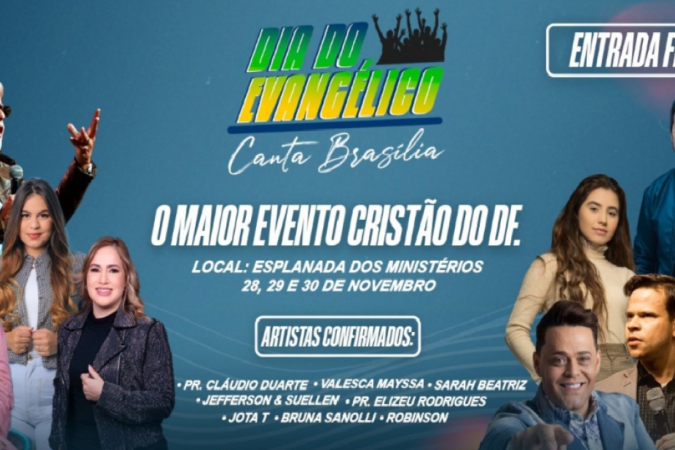 O evento conta com as apresentações de diversos artistas da música gospel -  (crédito: Divulgação)