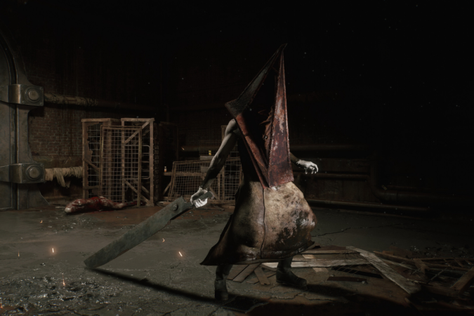 Um dos personagens mais marcantes da história é Pyramid Head, que tem por trás de sua existência um fato perturbador sobre o próprio James.