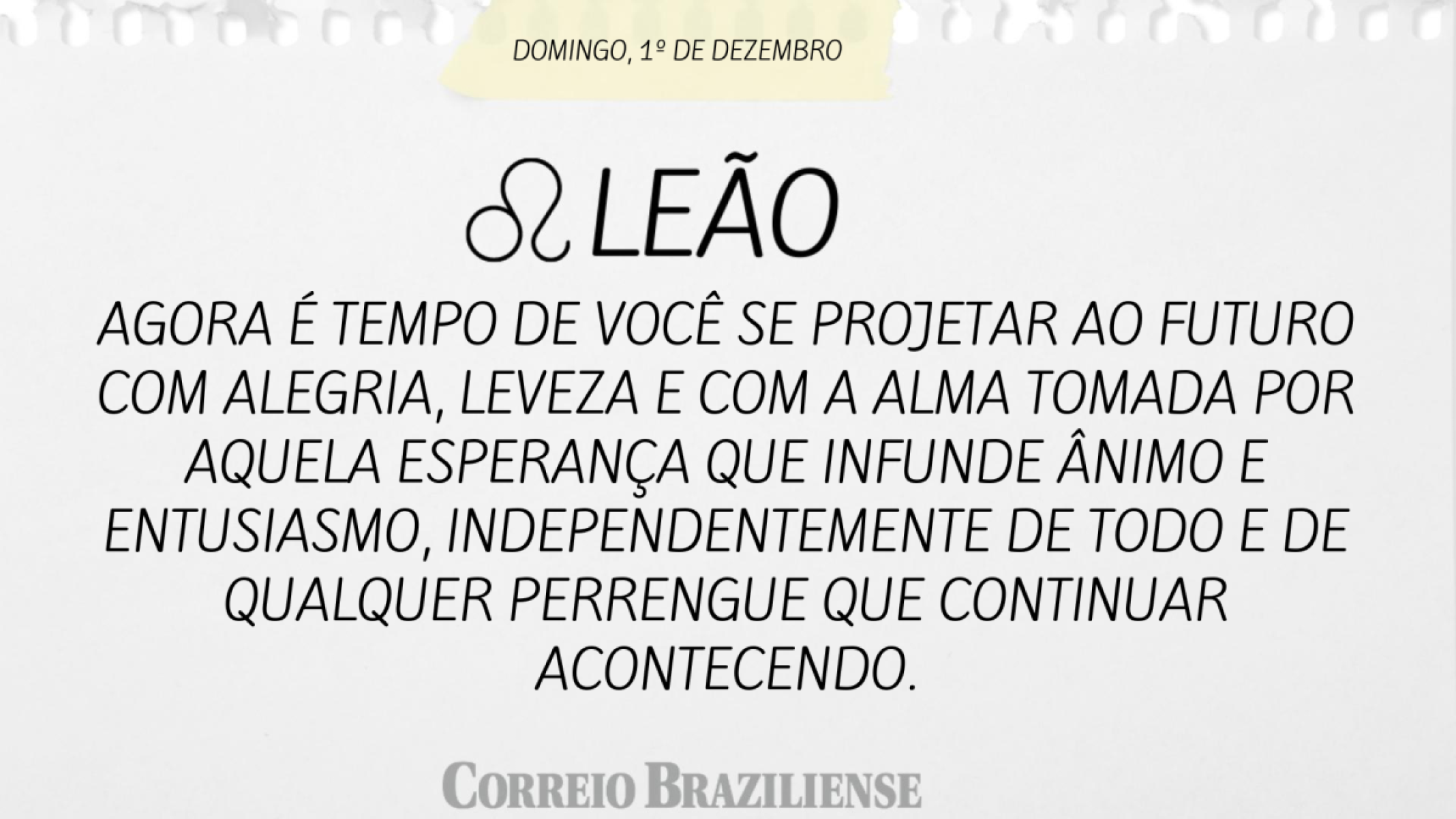 LEÃO  | 1º DE DEZEMBRO