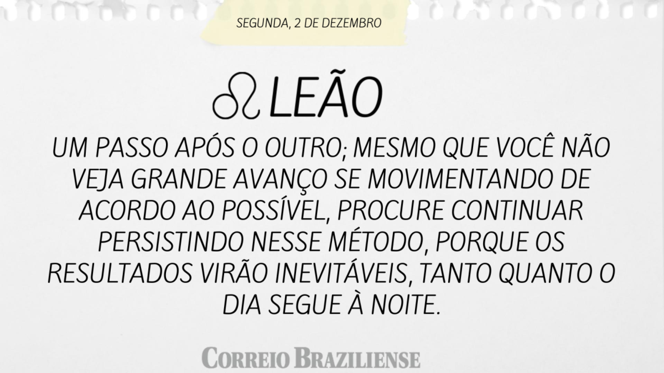 LEÃO | 2 DE DEZEMBRO