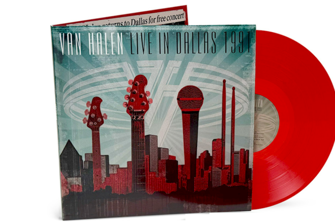 Van Halen lança 'Live in Dallas 1991' em vinil duplo vermelho -  (crédito: Divulgação)