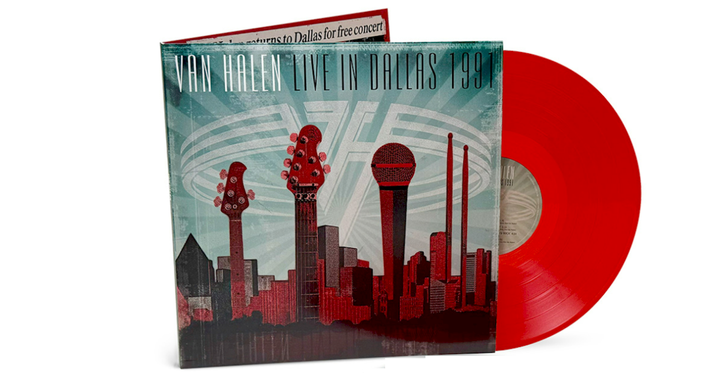 Van Halen lança 'Live in Dallas 1991' em vinil duplo vermelho