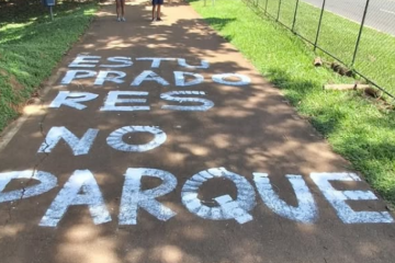 Os alertas foram observados por frequentadores do parque ontem (08/12) -  (crédito: Redes Sociais)