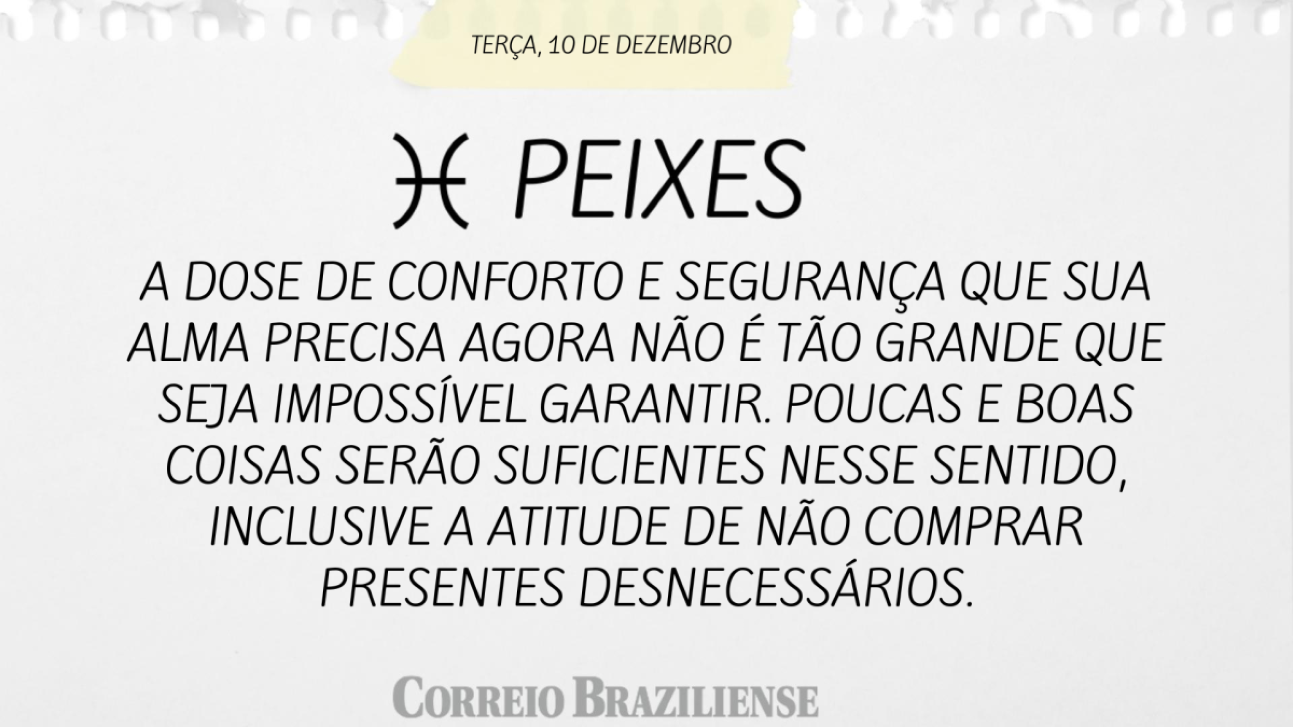 PEIXE | 10 DE DEZEMBRO