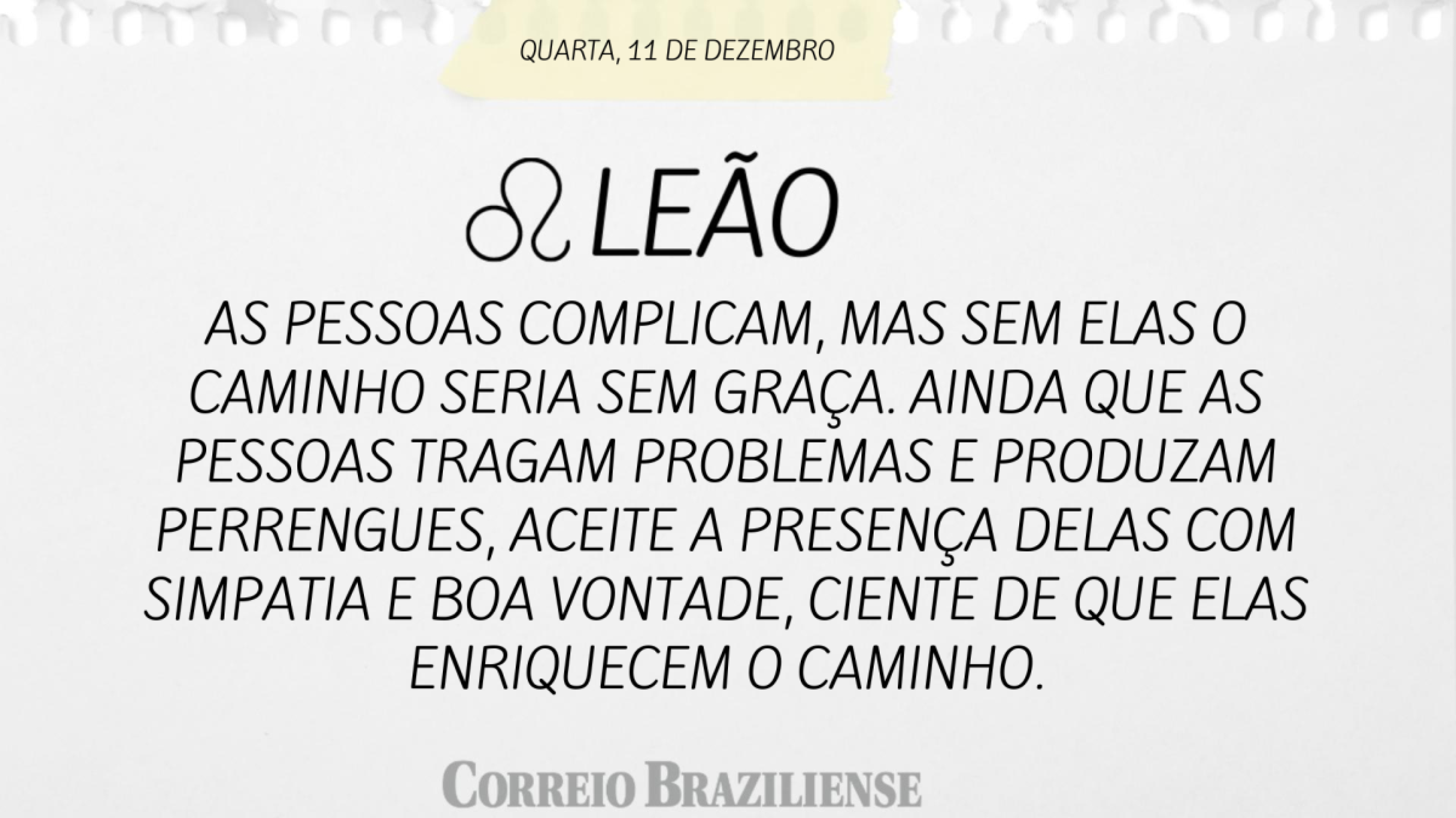 LEÃO | 11 DE DEZEMBRO