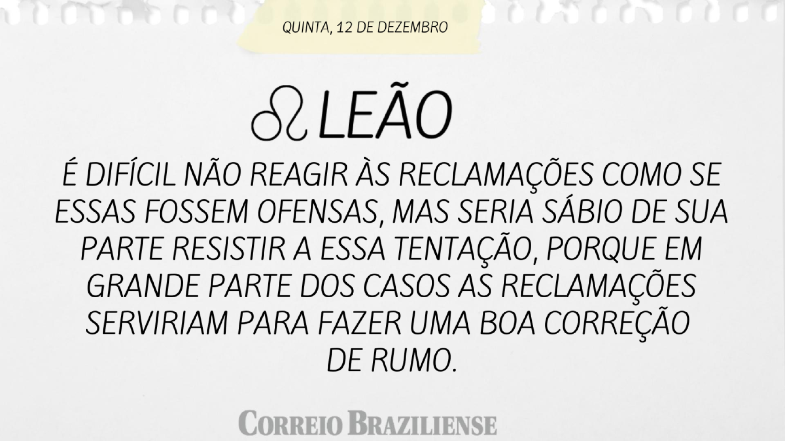 LEÃO | 12 DE DEZEMBRO