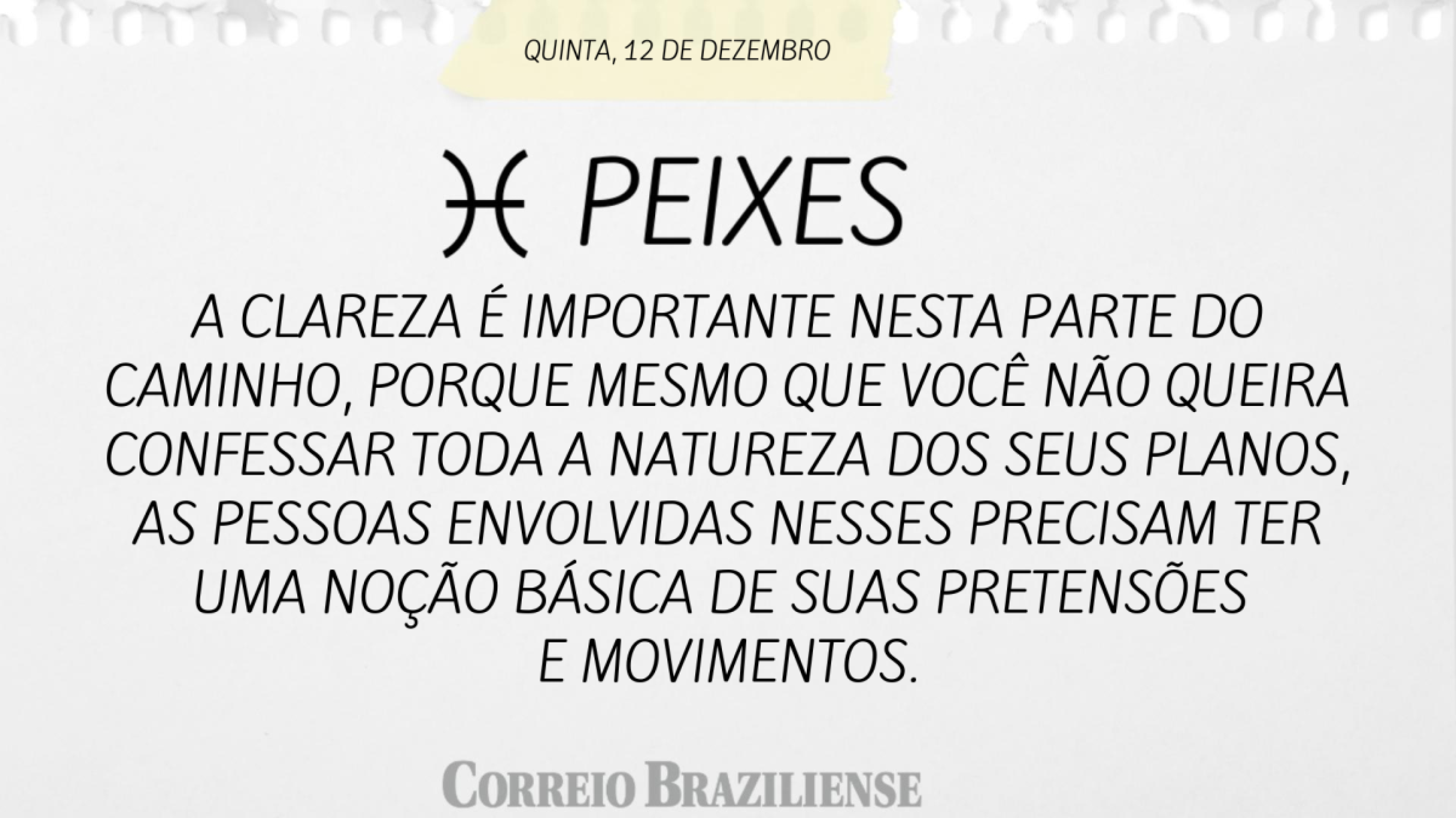 PEIXE | 12 DE DEZEMBRO