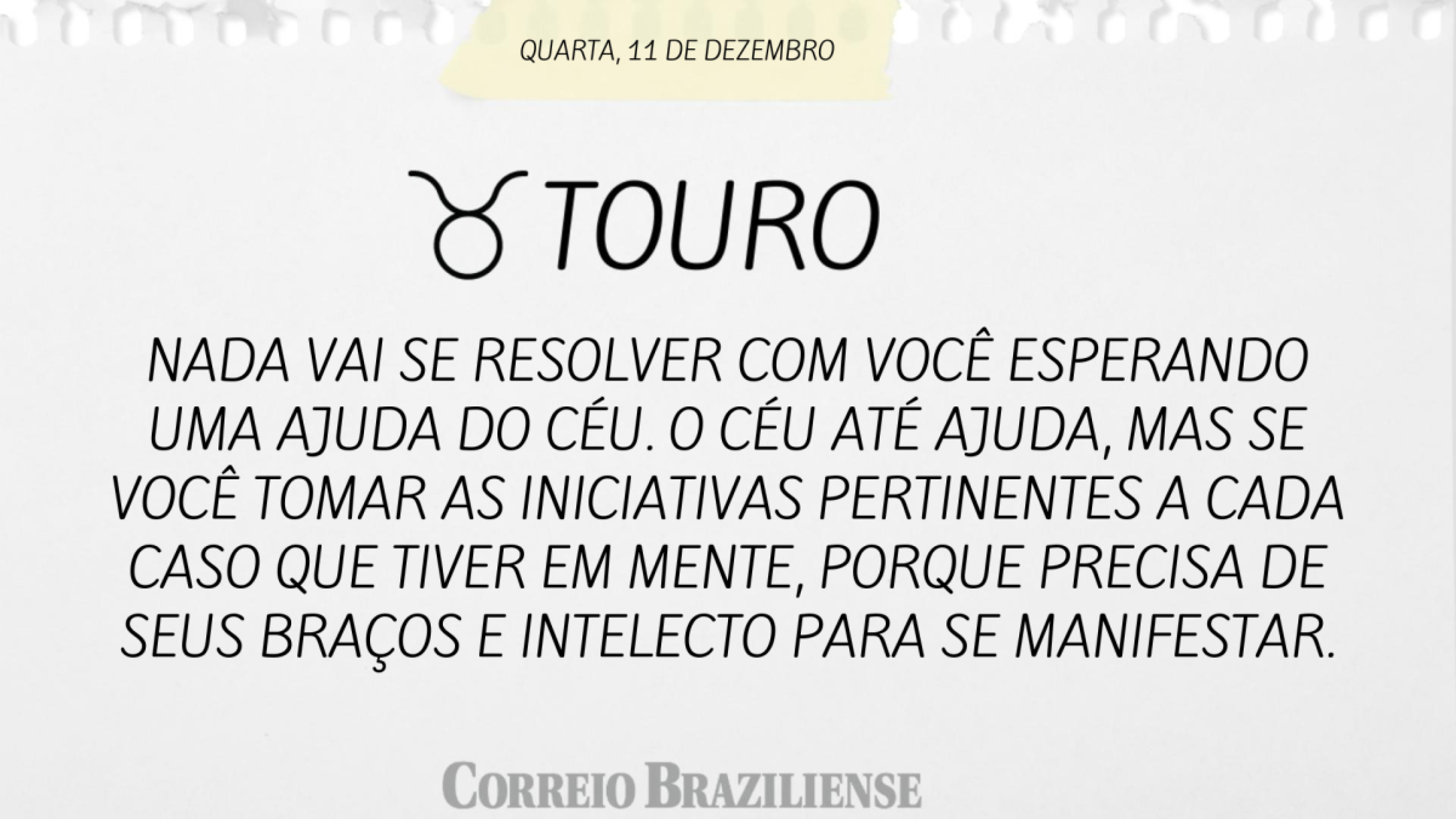 TOURO | 11 DE DEZEMBRO