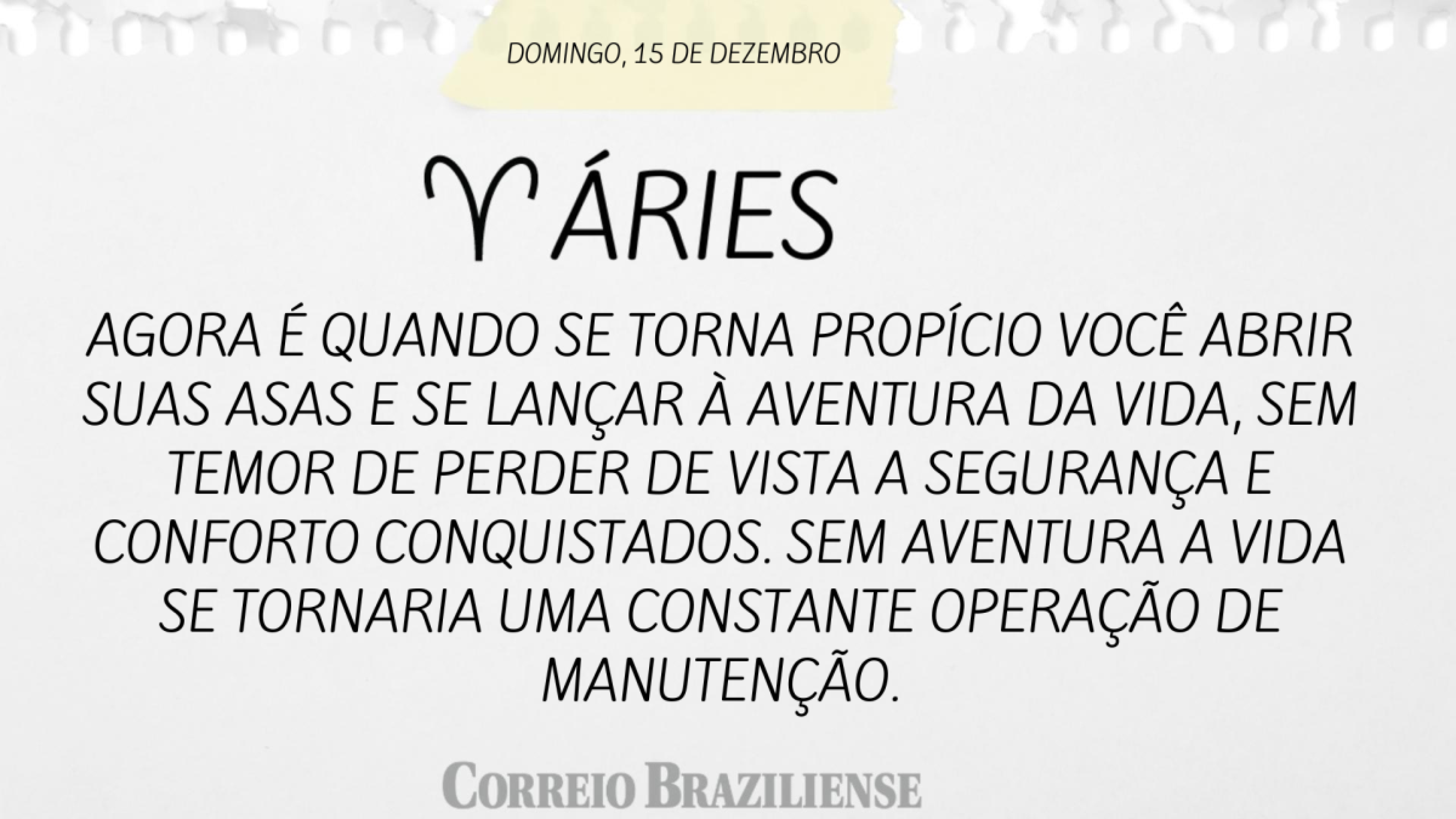 ÁRIES | 14 DE DEZEMBRO