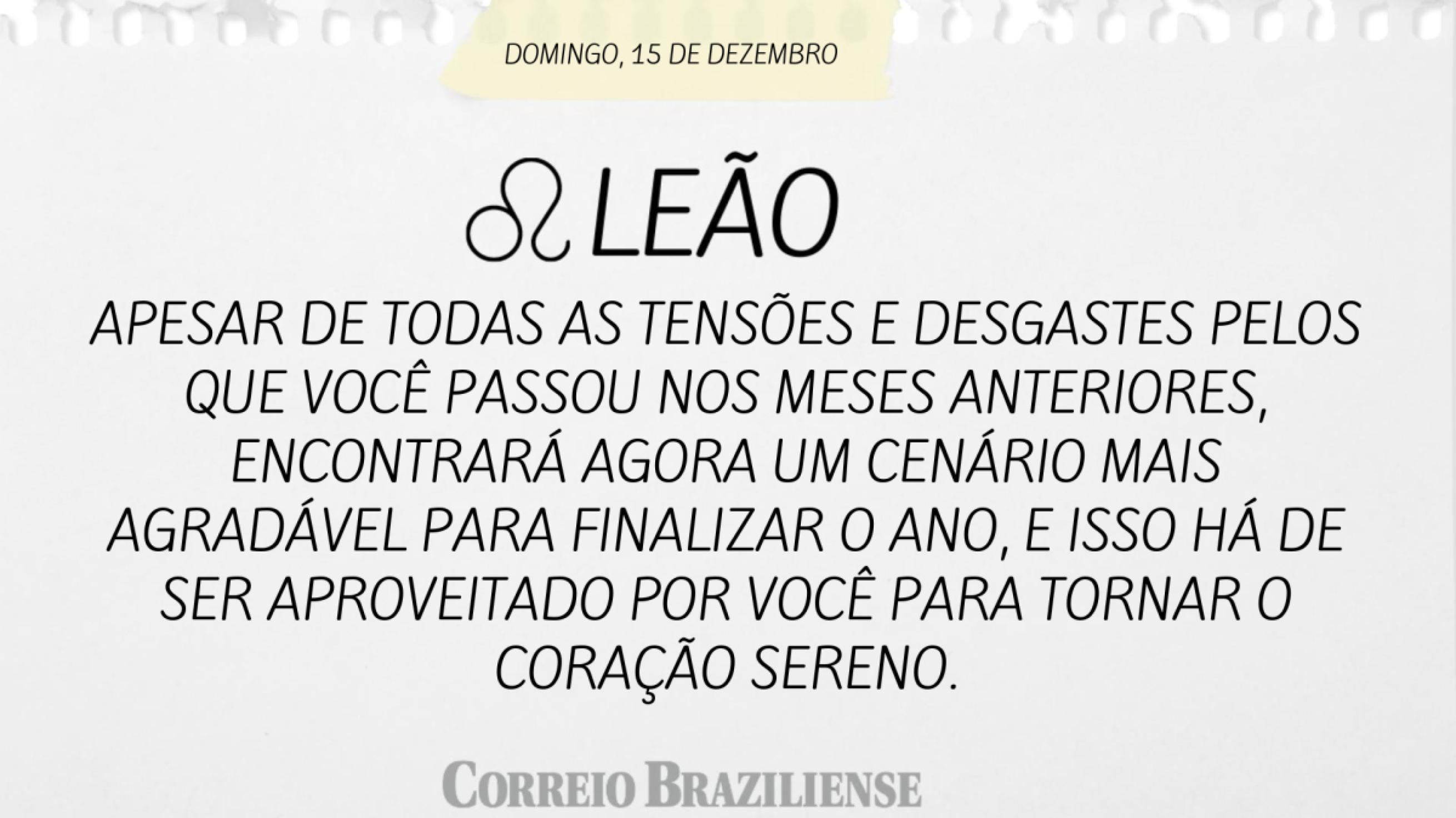 LEÃO | 14 DE DEZEMBRO