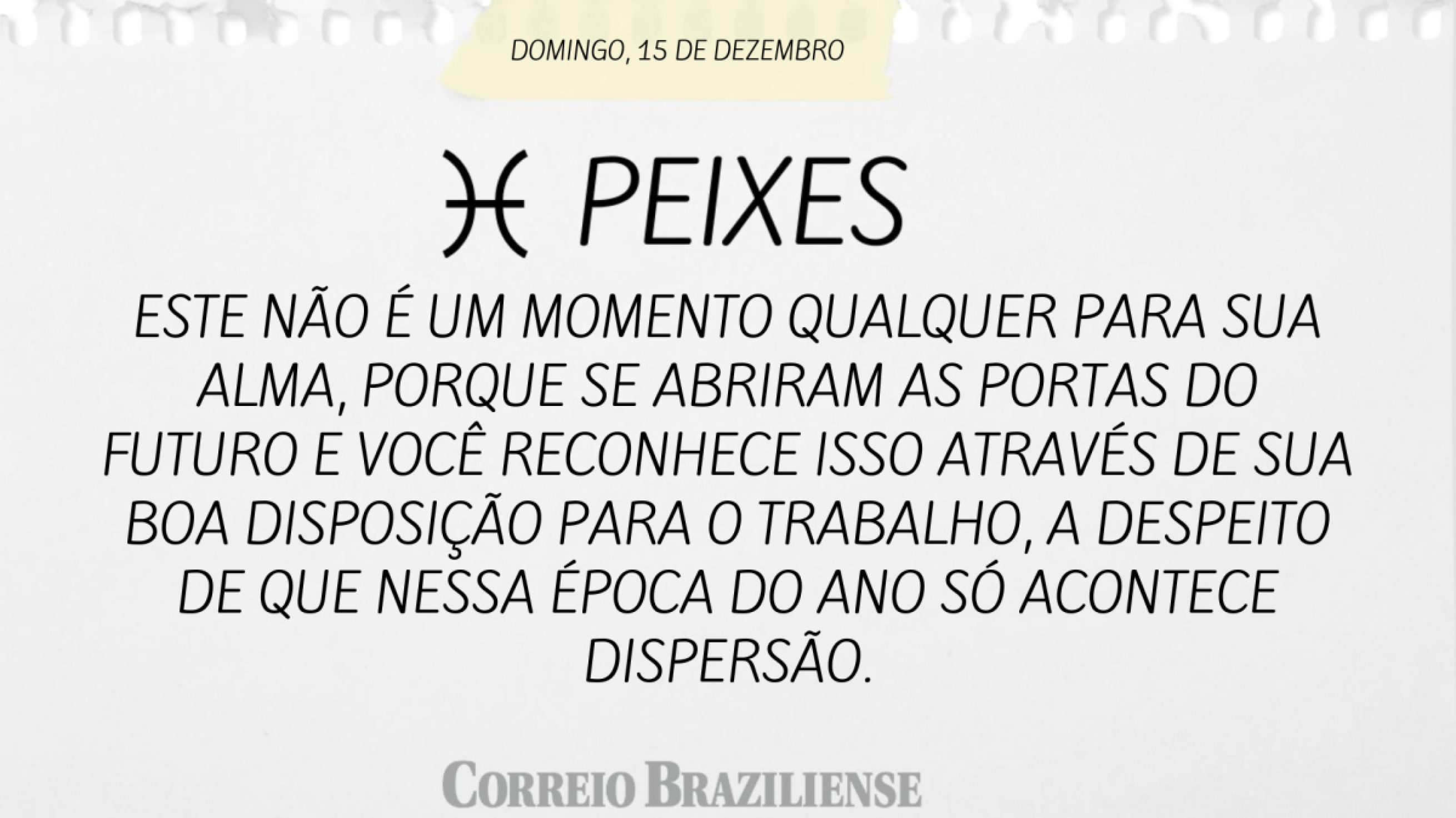 PEIXE | 14 DE DEZEMBRO