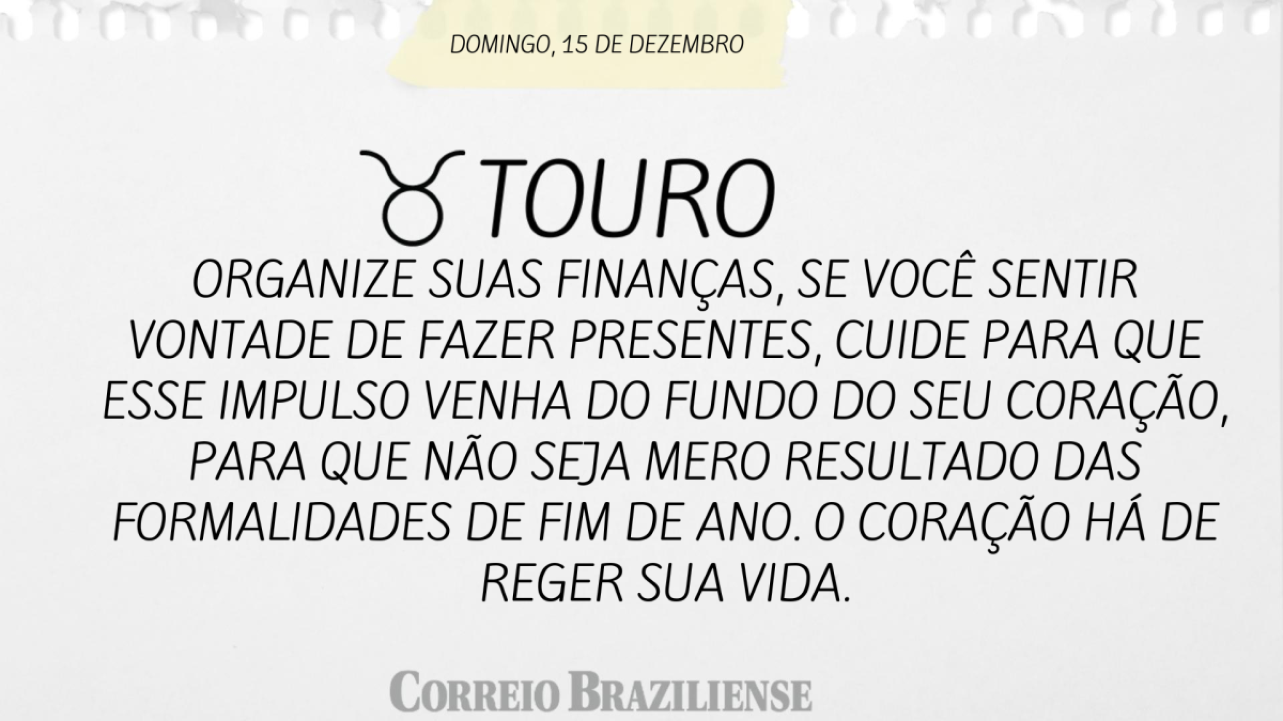 TOURO | 14 DE DEZEMBRO